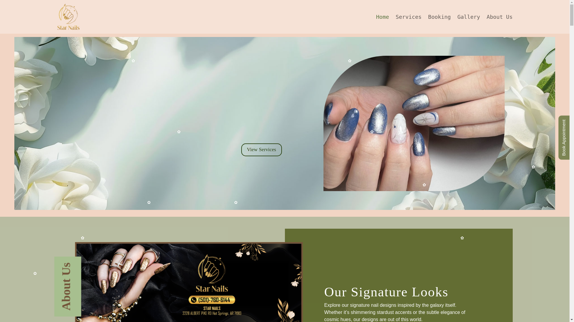 website screenshot of https://starnailshotsprings.com/