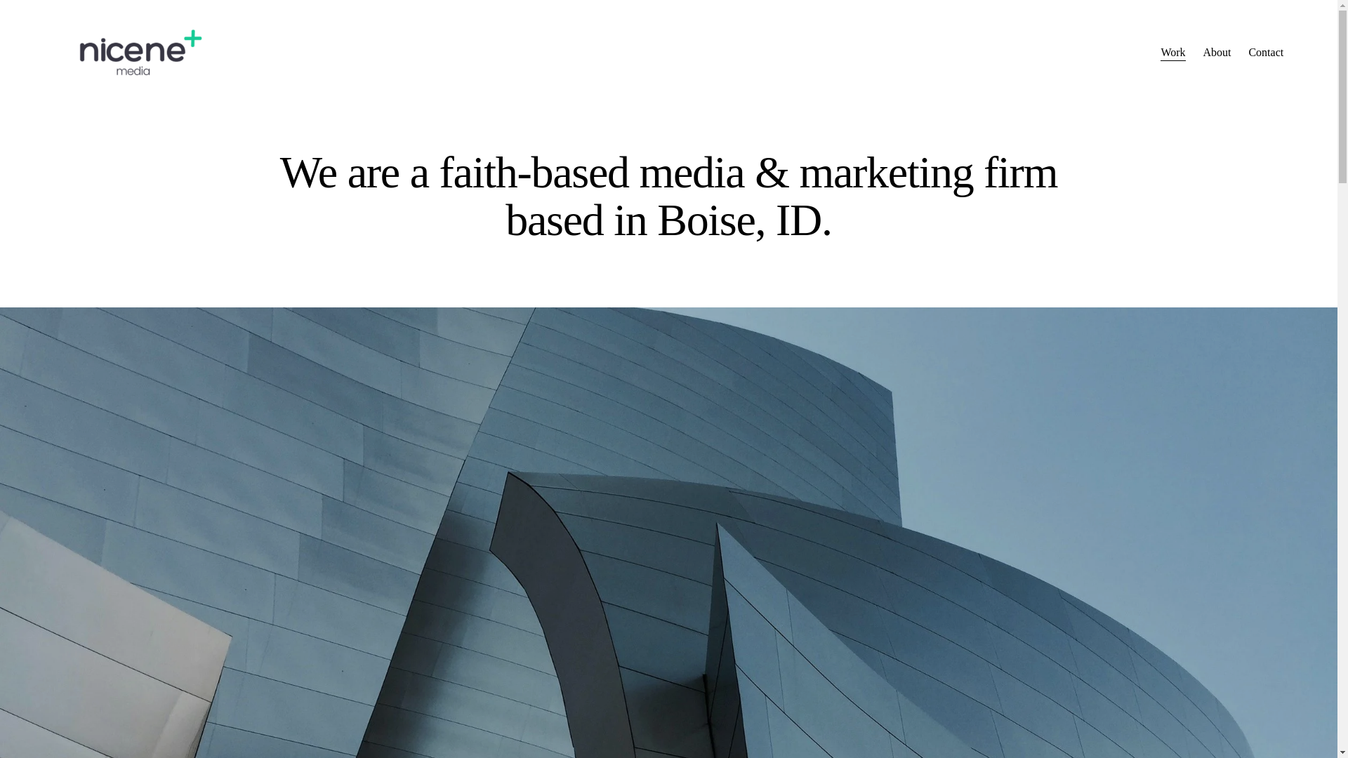 website screenshot of https://nicenemedia.com/