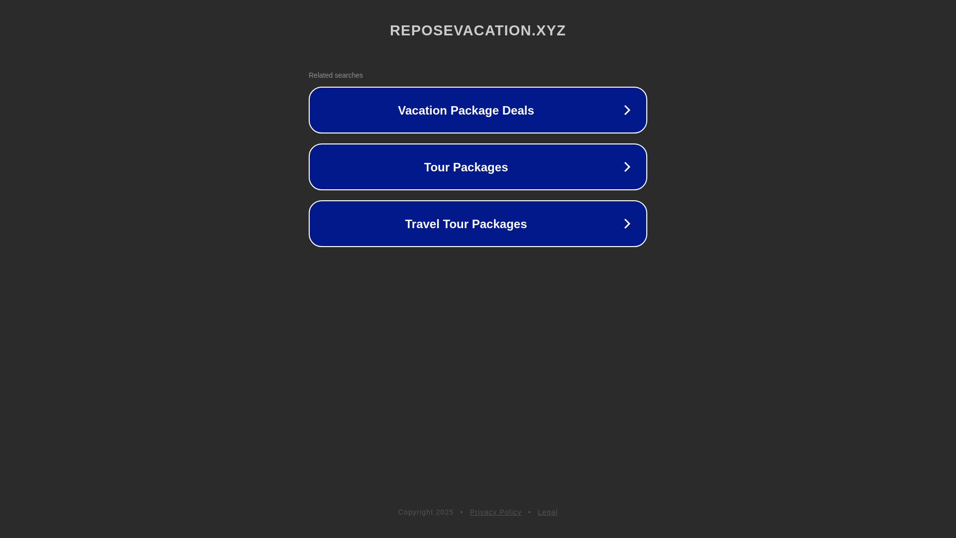 website screenshot of https://reposevacation.xyz/