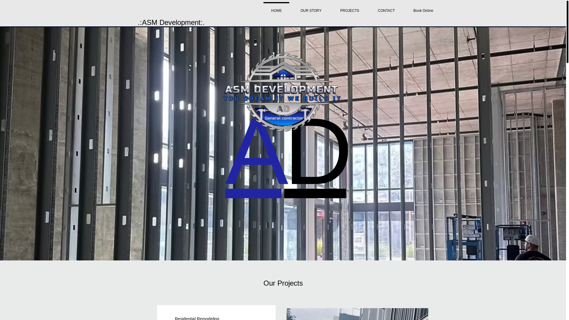website screenshot of https://asmgcdevelopment.com/