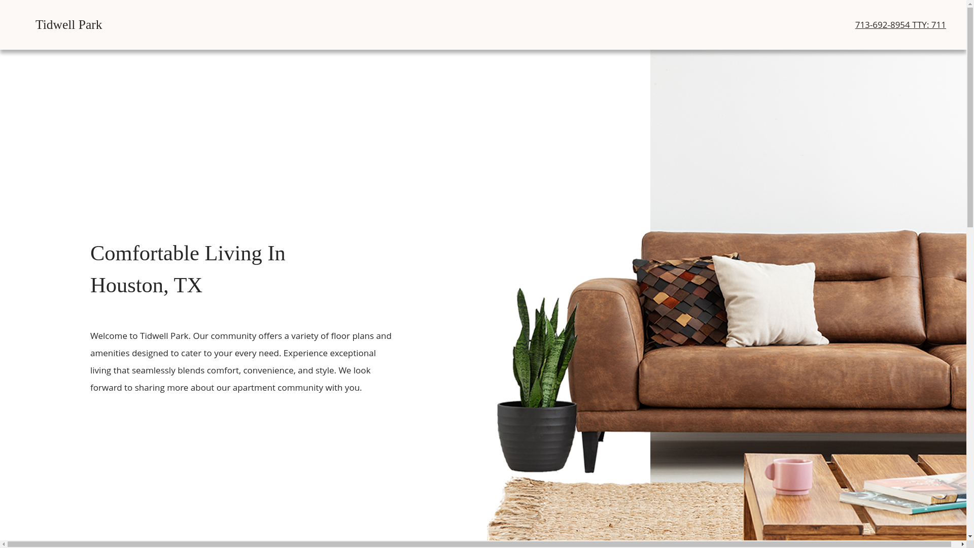 website screenshot of https://tidwellparkapartmenthomes.com/