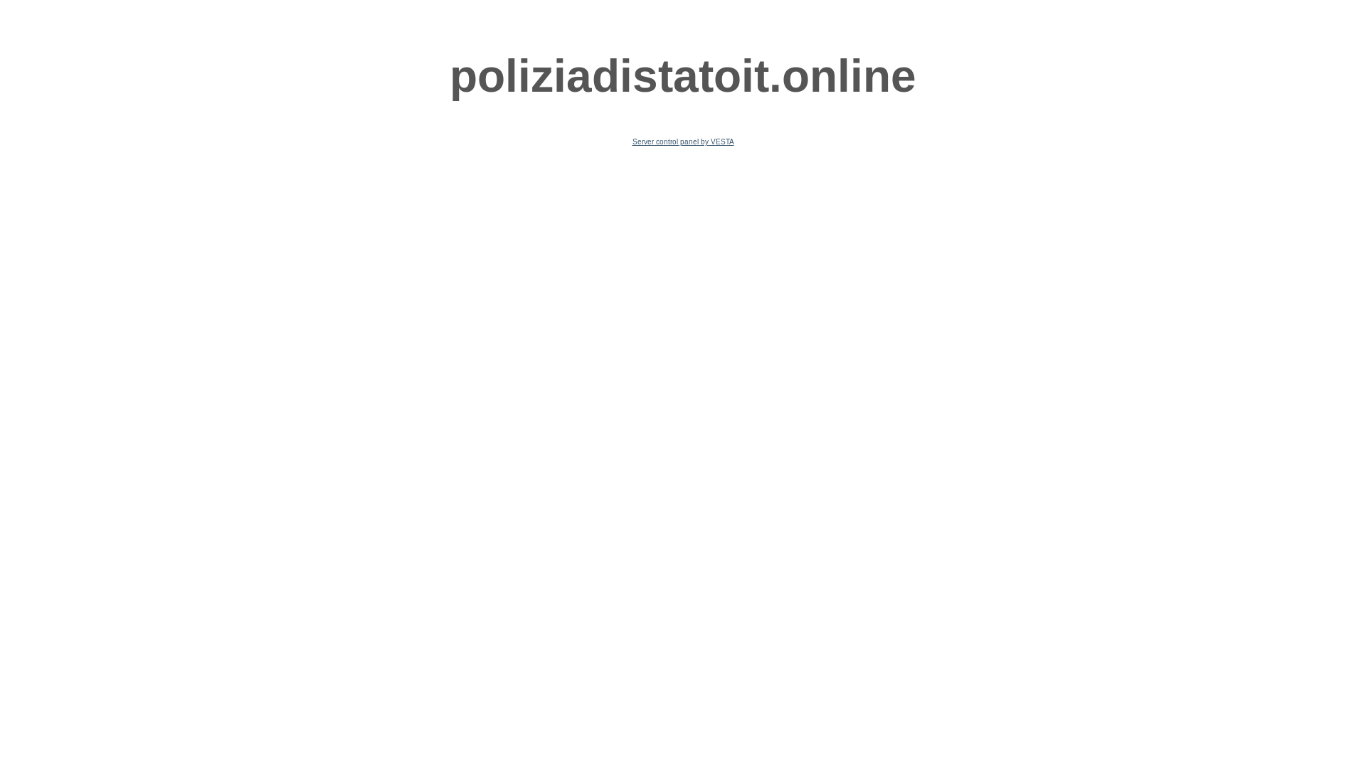 website screenshot of https://poliziadistatoit.online/