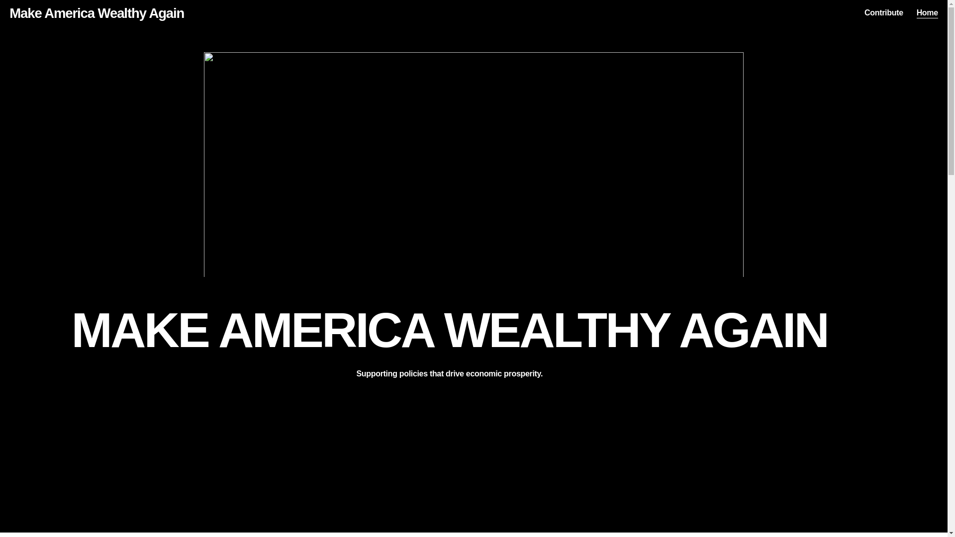 website screenshot of https://makeamericawealthyagain.xyz/