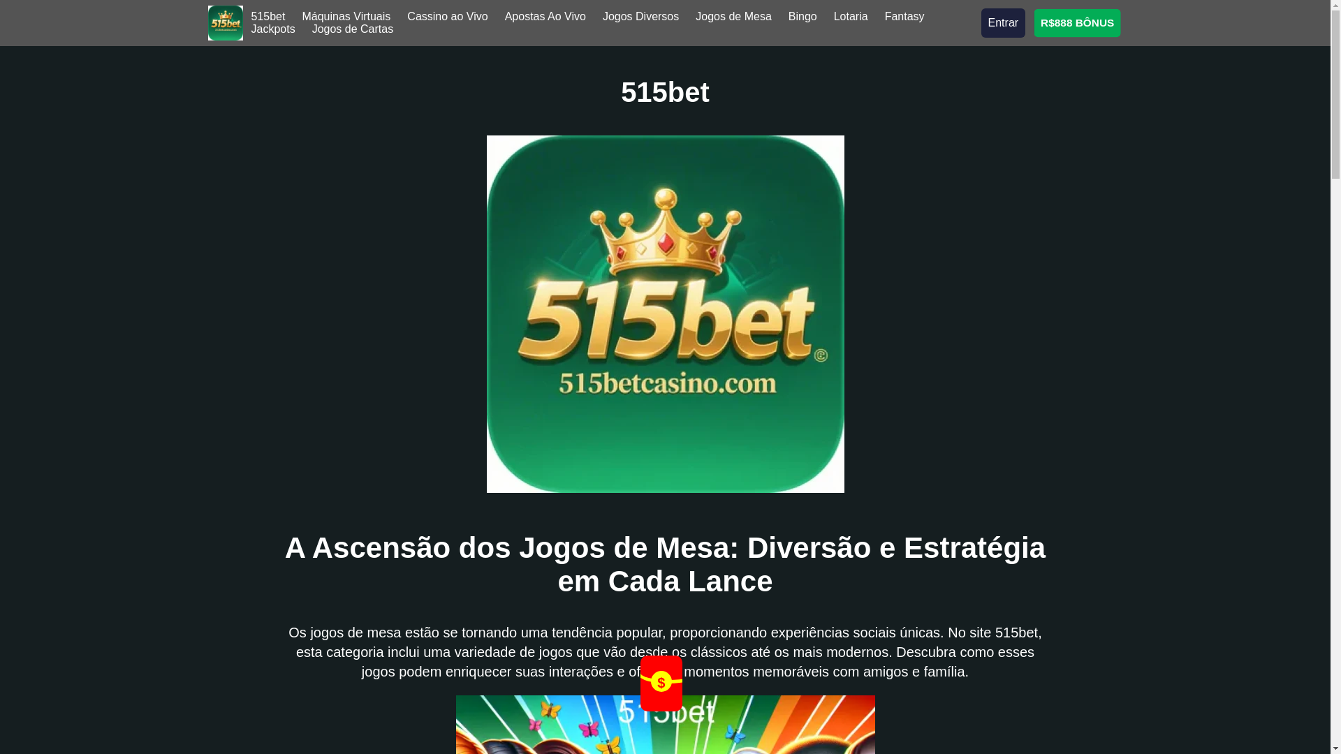 website screenshot of https://515betcasino.com/