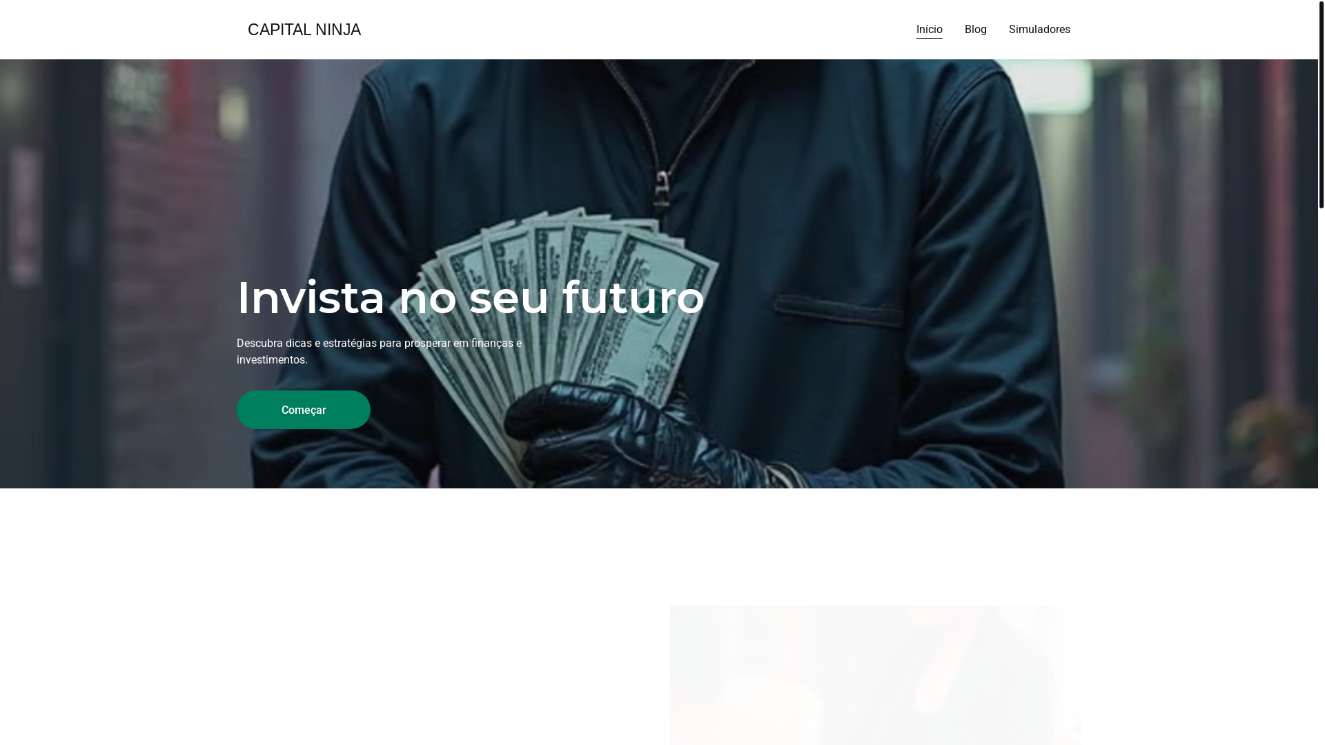 website screenshot of https://capitalninja.com.br/