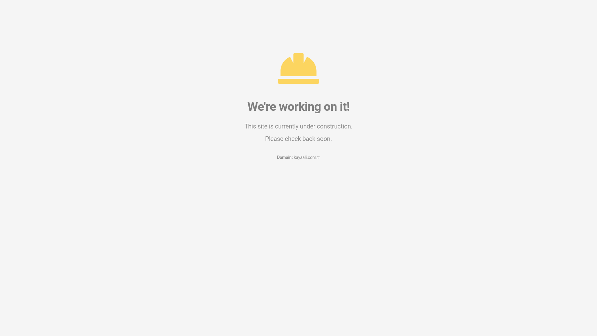 website screenshot of https://kayaali.com.tr/