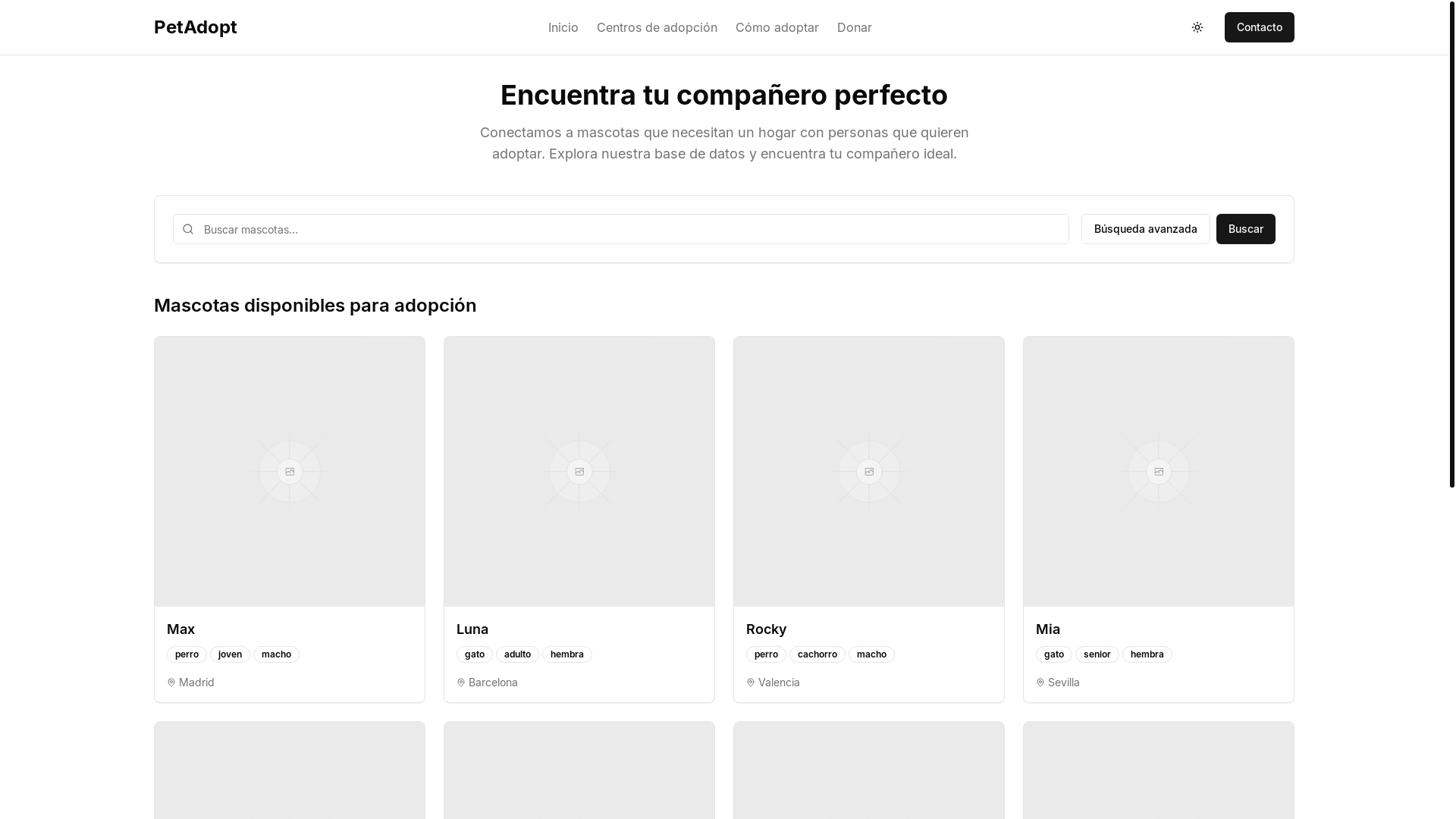 website screenshot of https://huellasinhogar.com.ar/