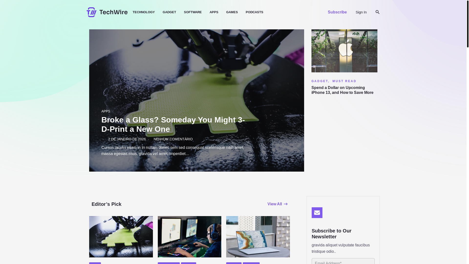 website screenshot of https://dicaagora.com.br/
