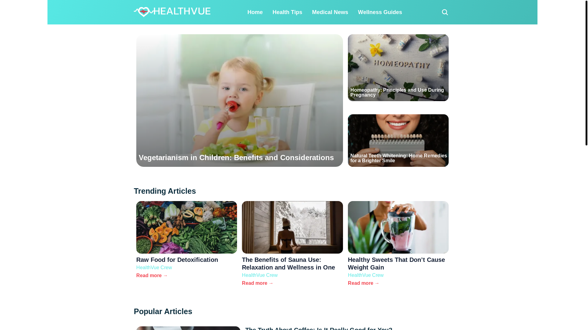 website screenshot of https://healthvue.pages.dev/