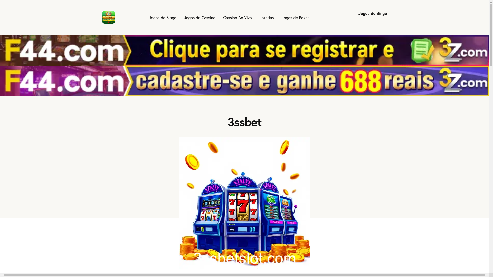 website screenshot of https://3ssbetslot.com/