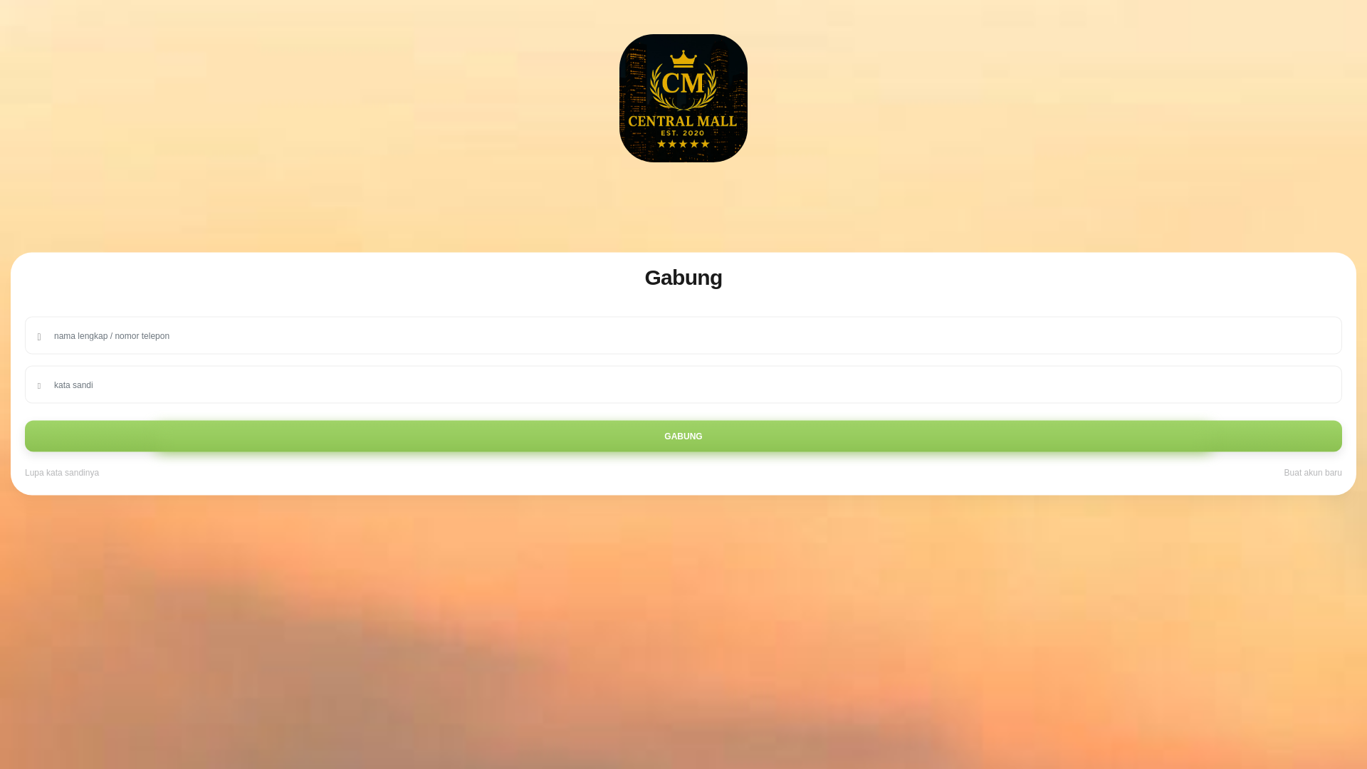 website screenshot of https://centralmall.cc/