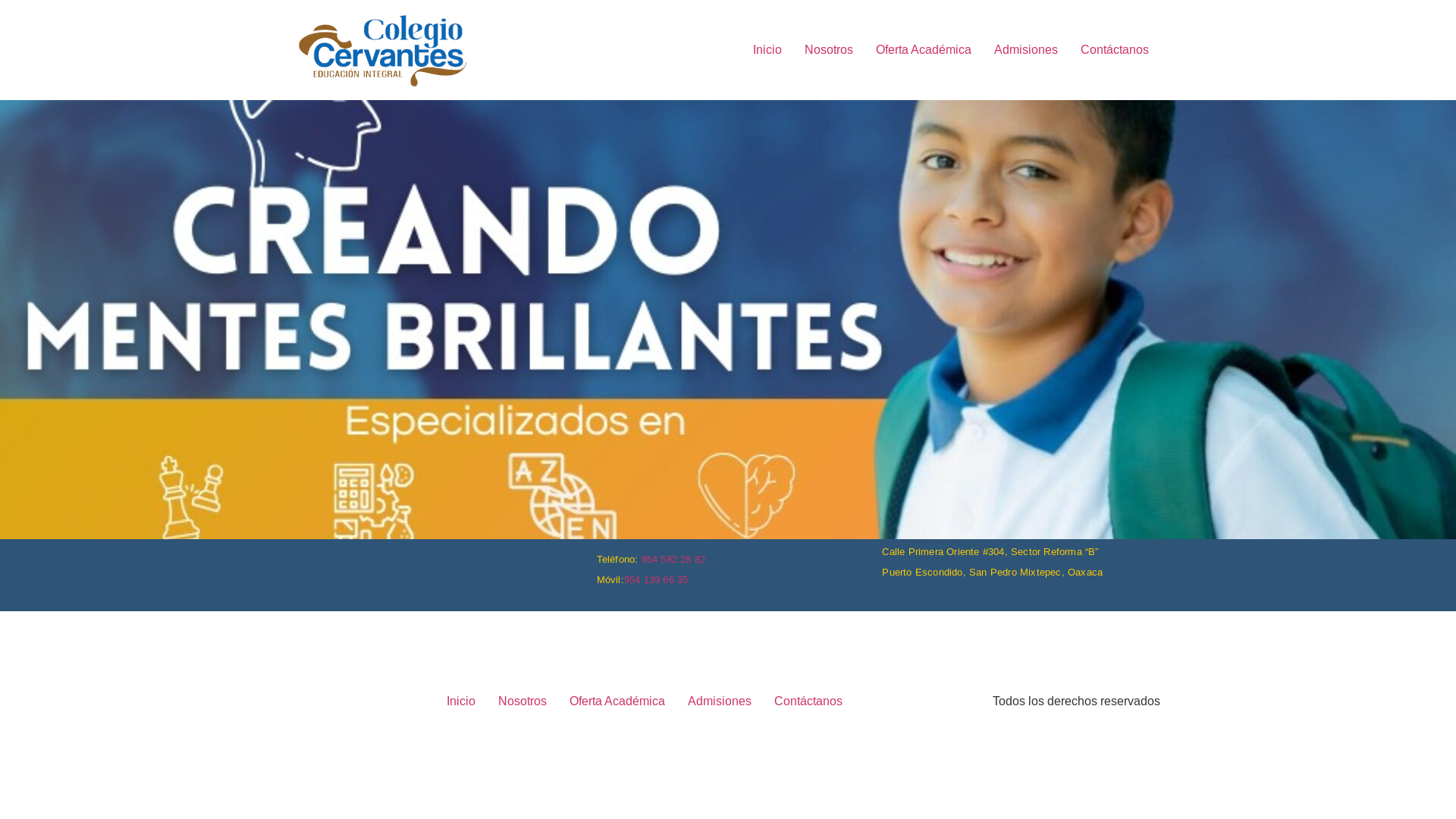 website screenshot of https://colegiomiguelcs.mx/
