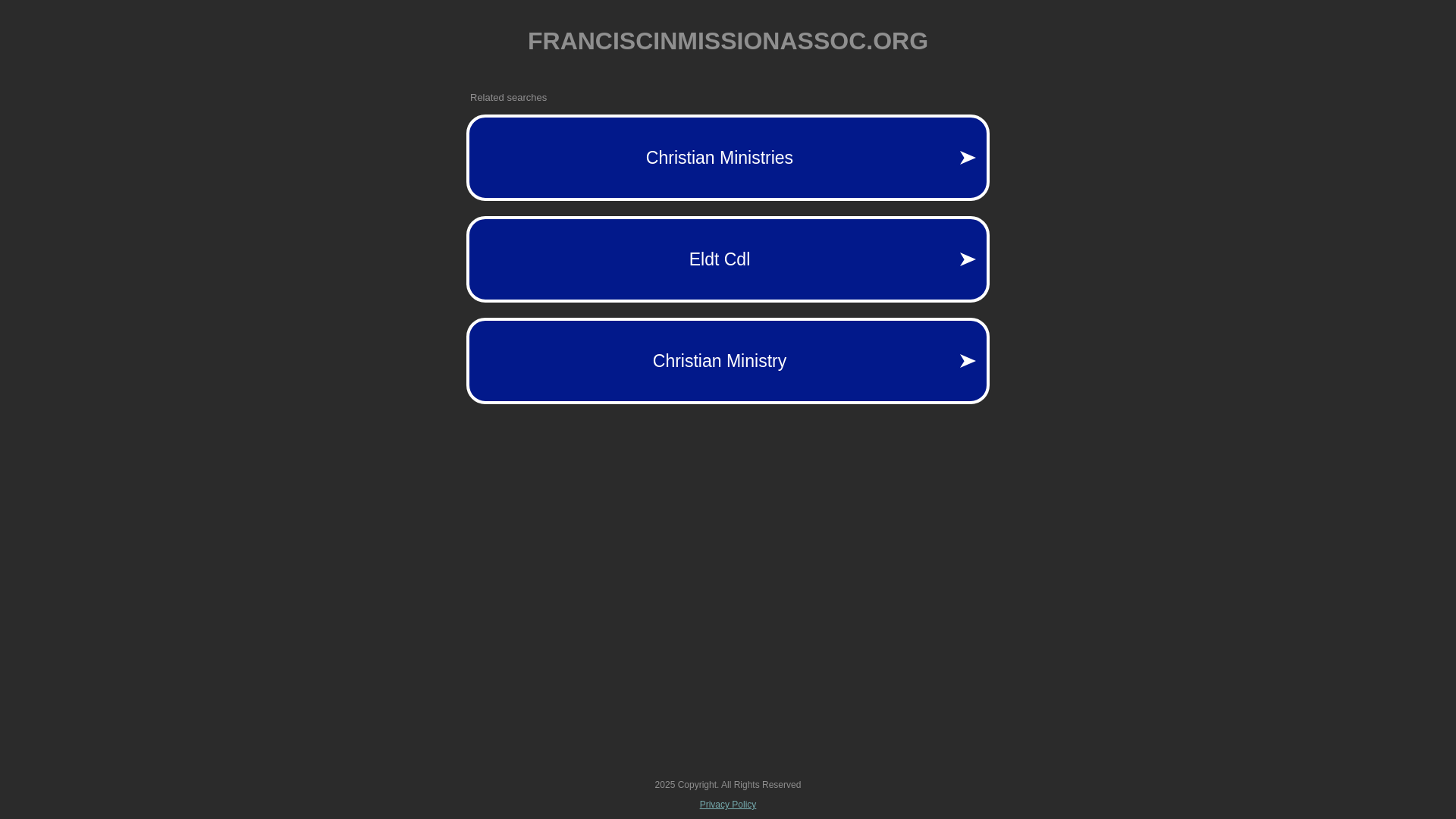 website screenshot of https://franciscinmissionassoc.org/