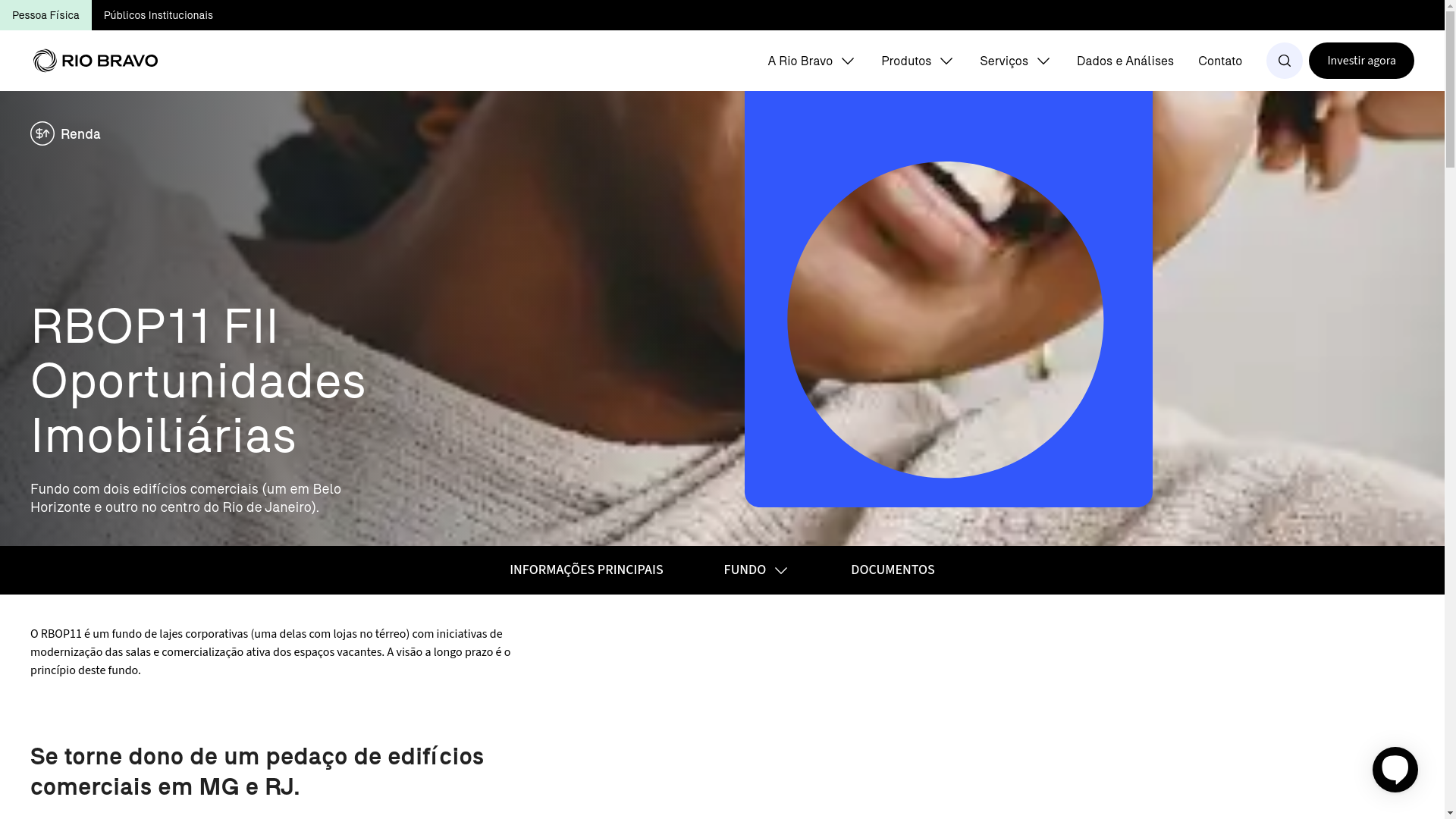 website screenshot of https://fiiriobravooportunidades.com.br/