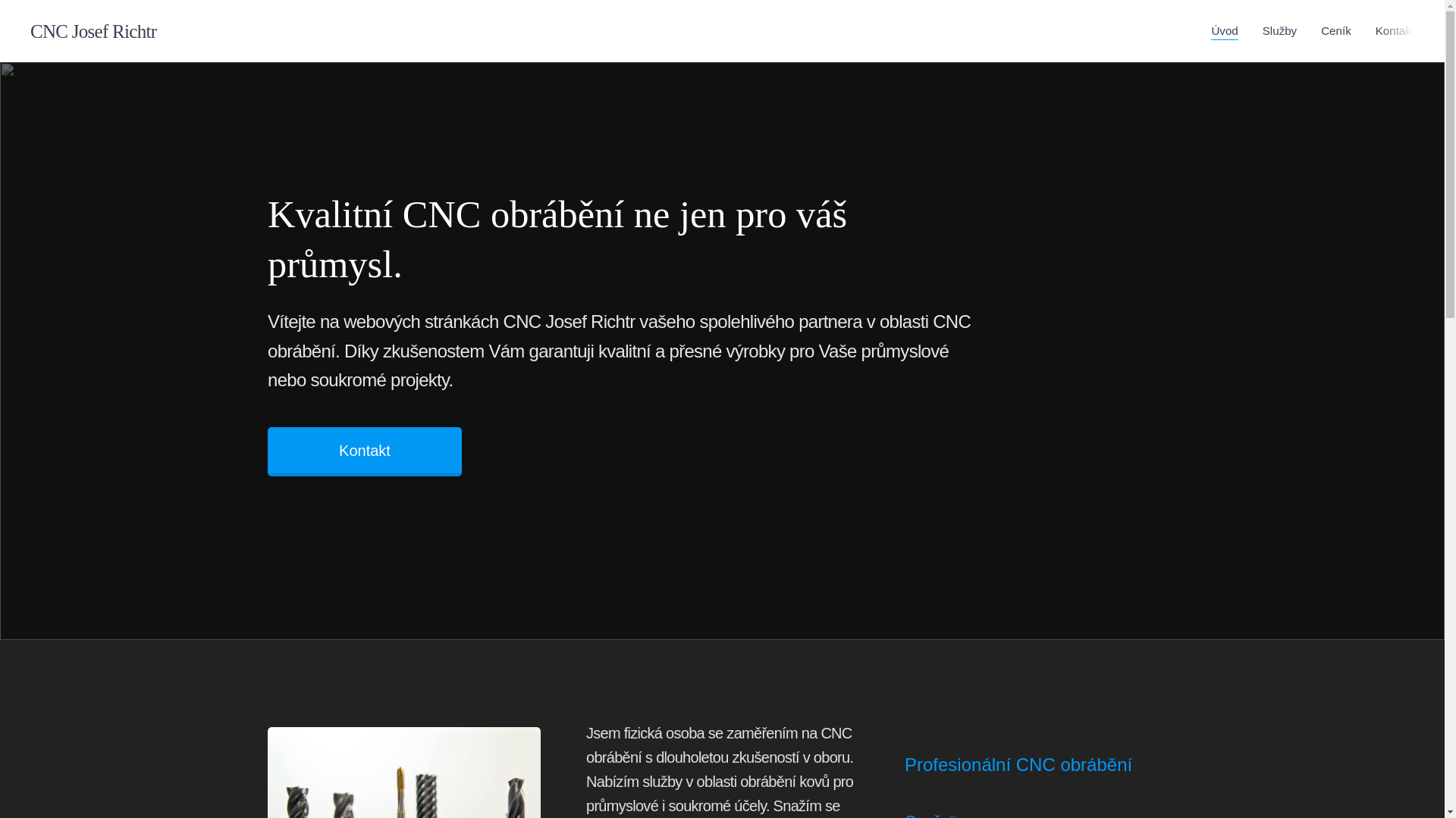 website screenshot of https://cncrichtr.cz/