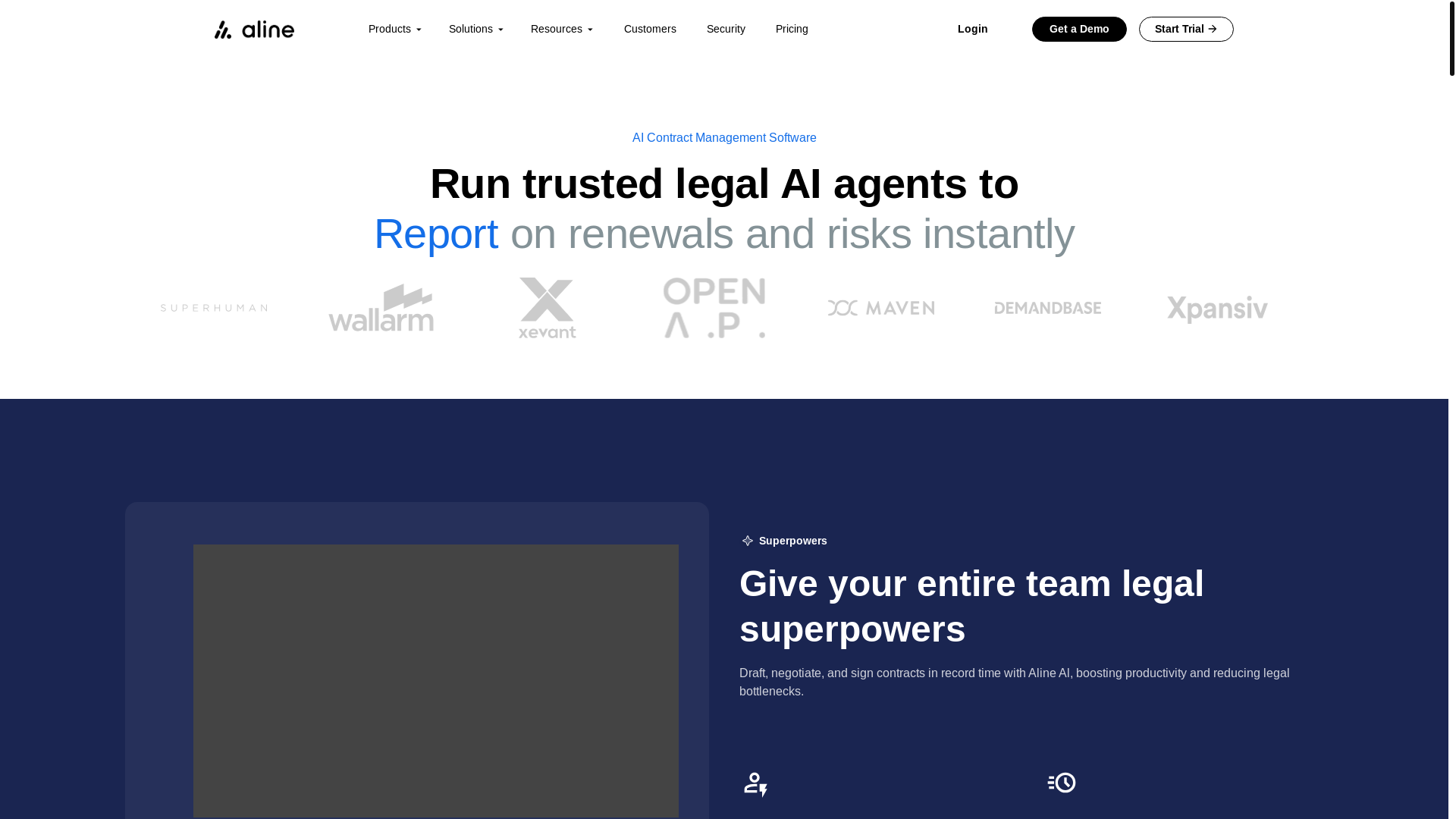 website screenshot of https://alinelegalvision.com/