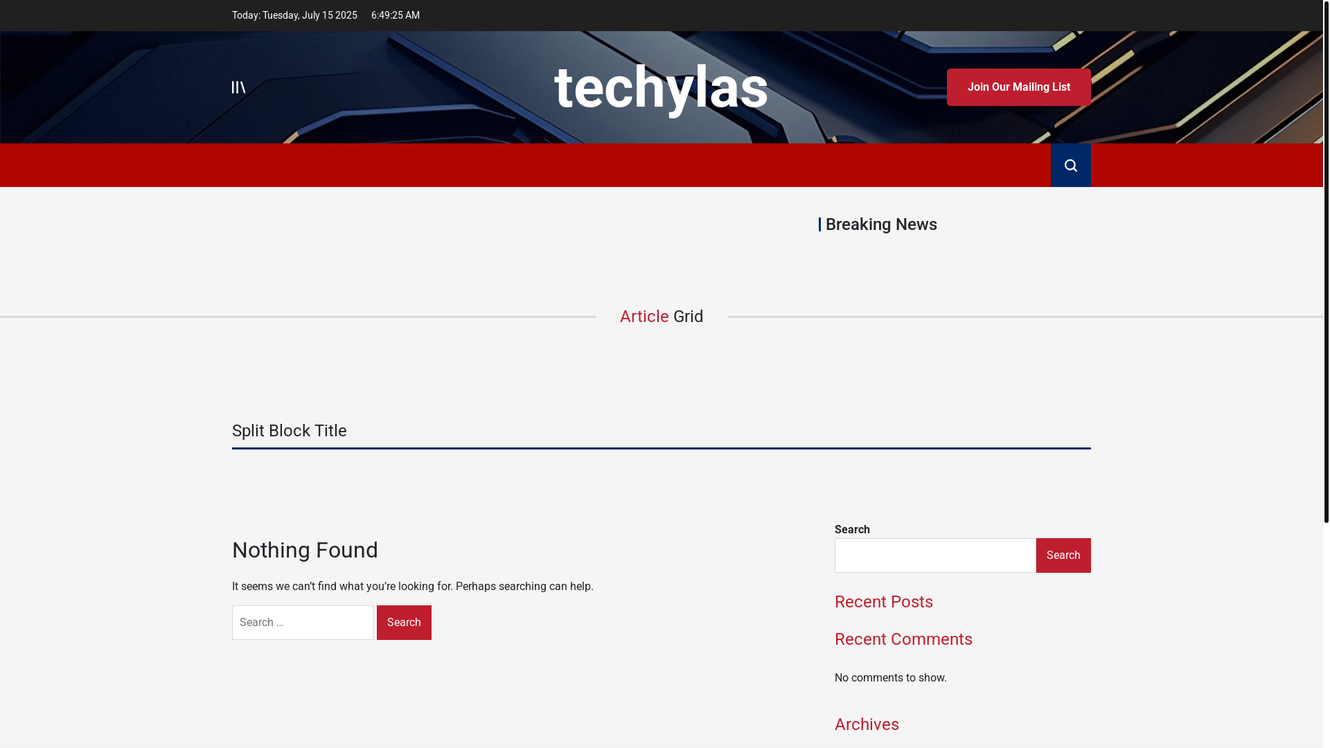 website screenshot of https://techylas.my.id/