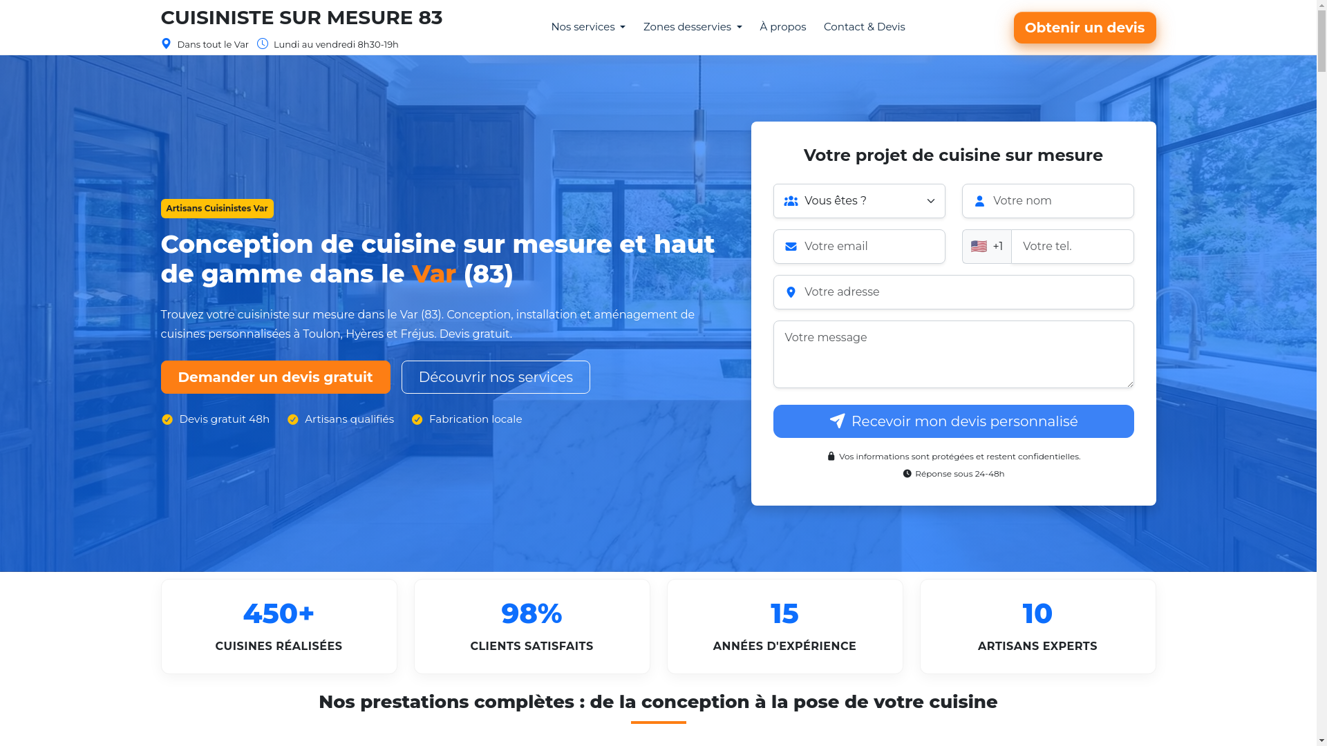 website screenshot of https://cuisiniste-sur-mesure-83-fr.pages.dev/