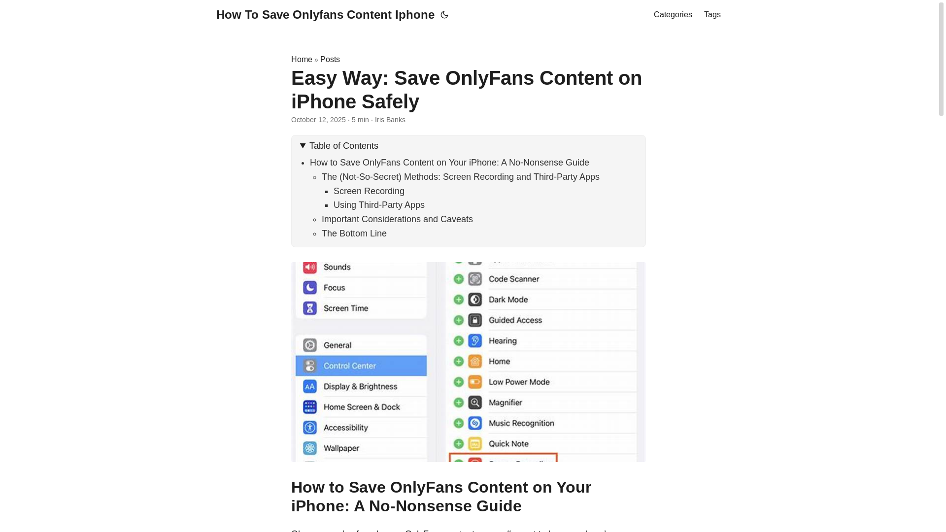 website screenshot of https://how-to-save-onlyfans-content-iphone.pages.dev/