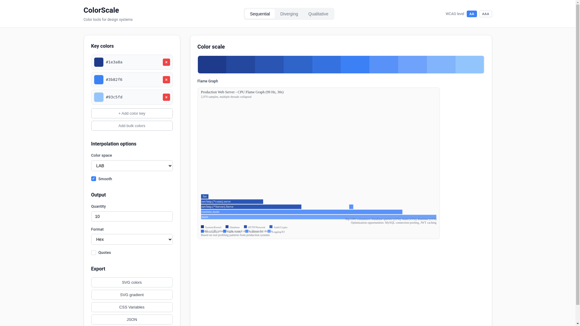 website screenshot of https://flamegraph-colors.pages.dev/