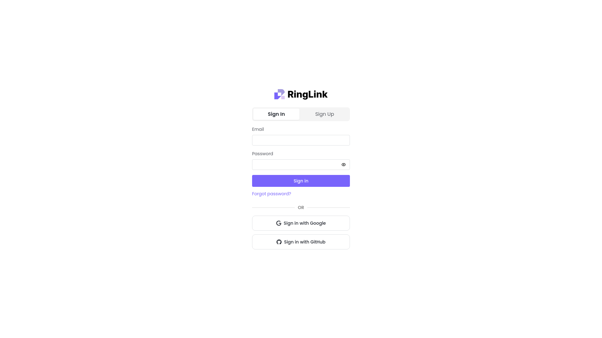 website screenshot of https://ringlink-dashboard.pages.dev/