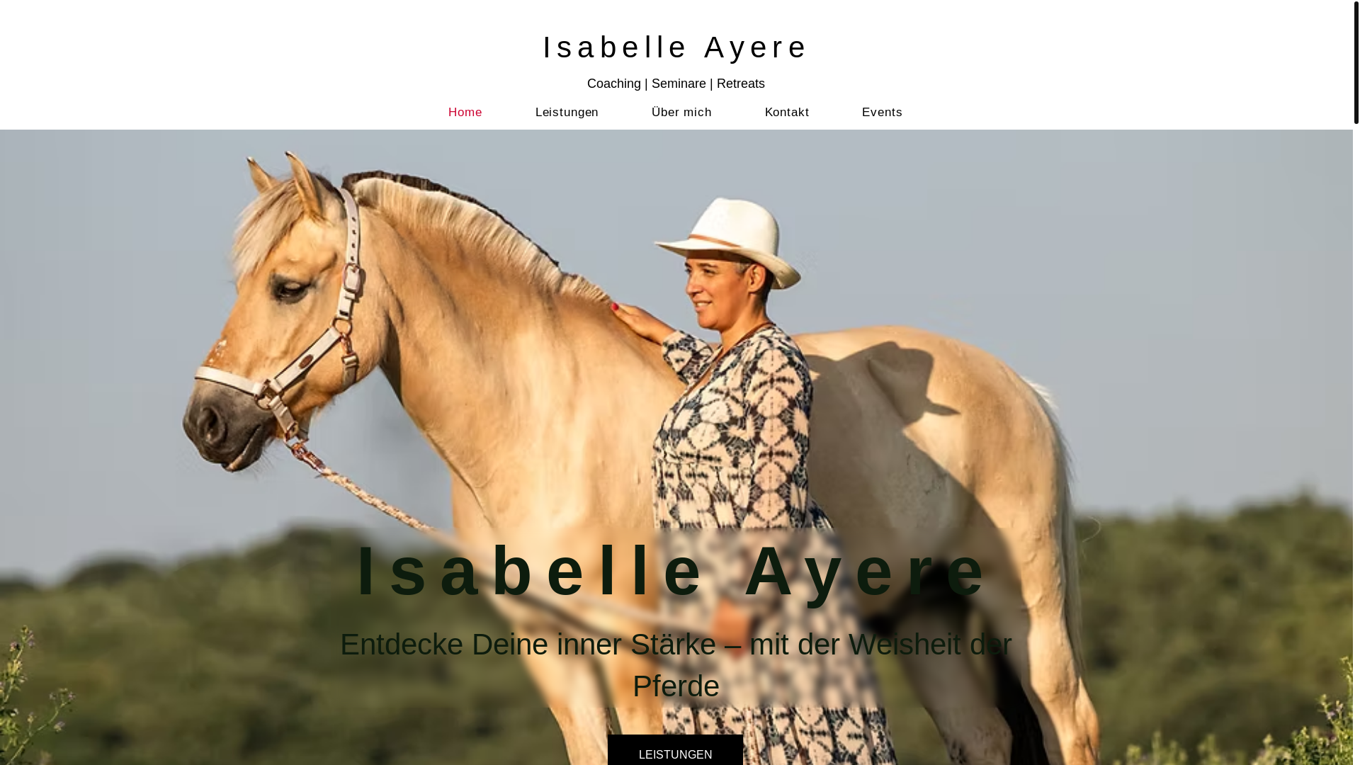 website screenshot of https://isabelleayere.com/
