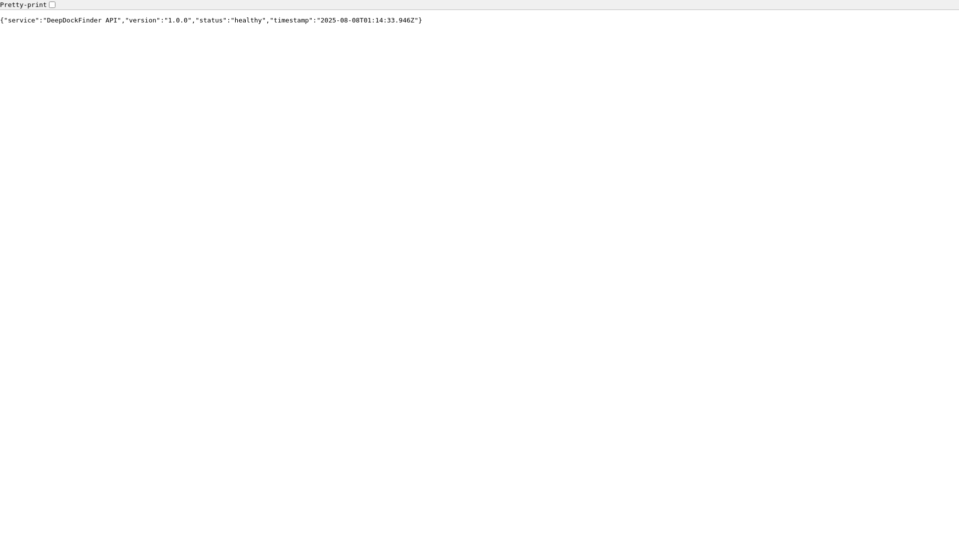 website screenshot of https://deepdockfinder.com/