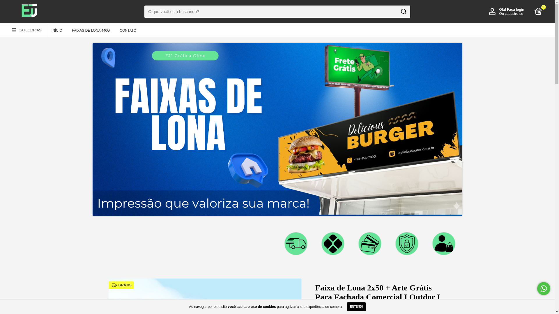 website screenshot of https://ejjgraficaonline.com.br/