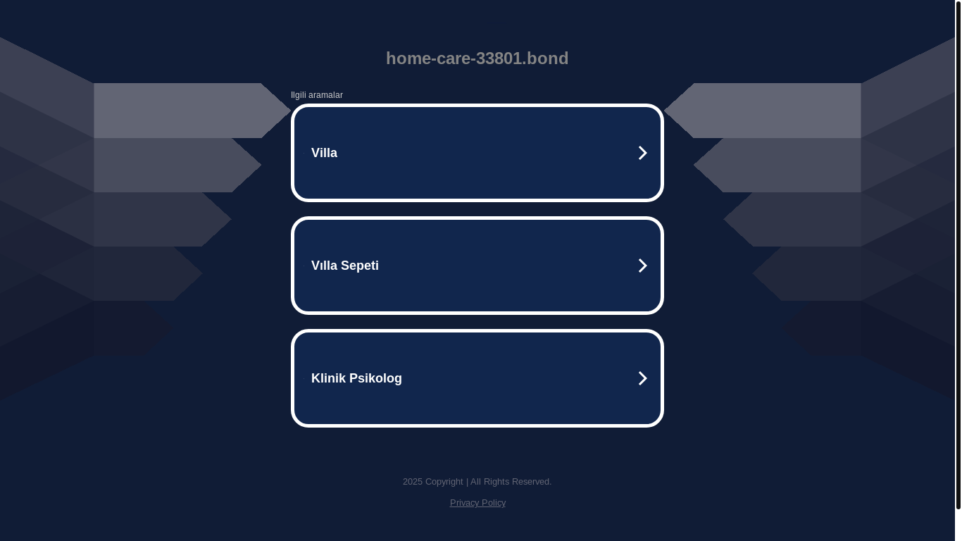 website screenshot of https://home-care-33801.bond/