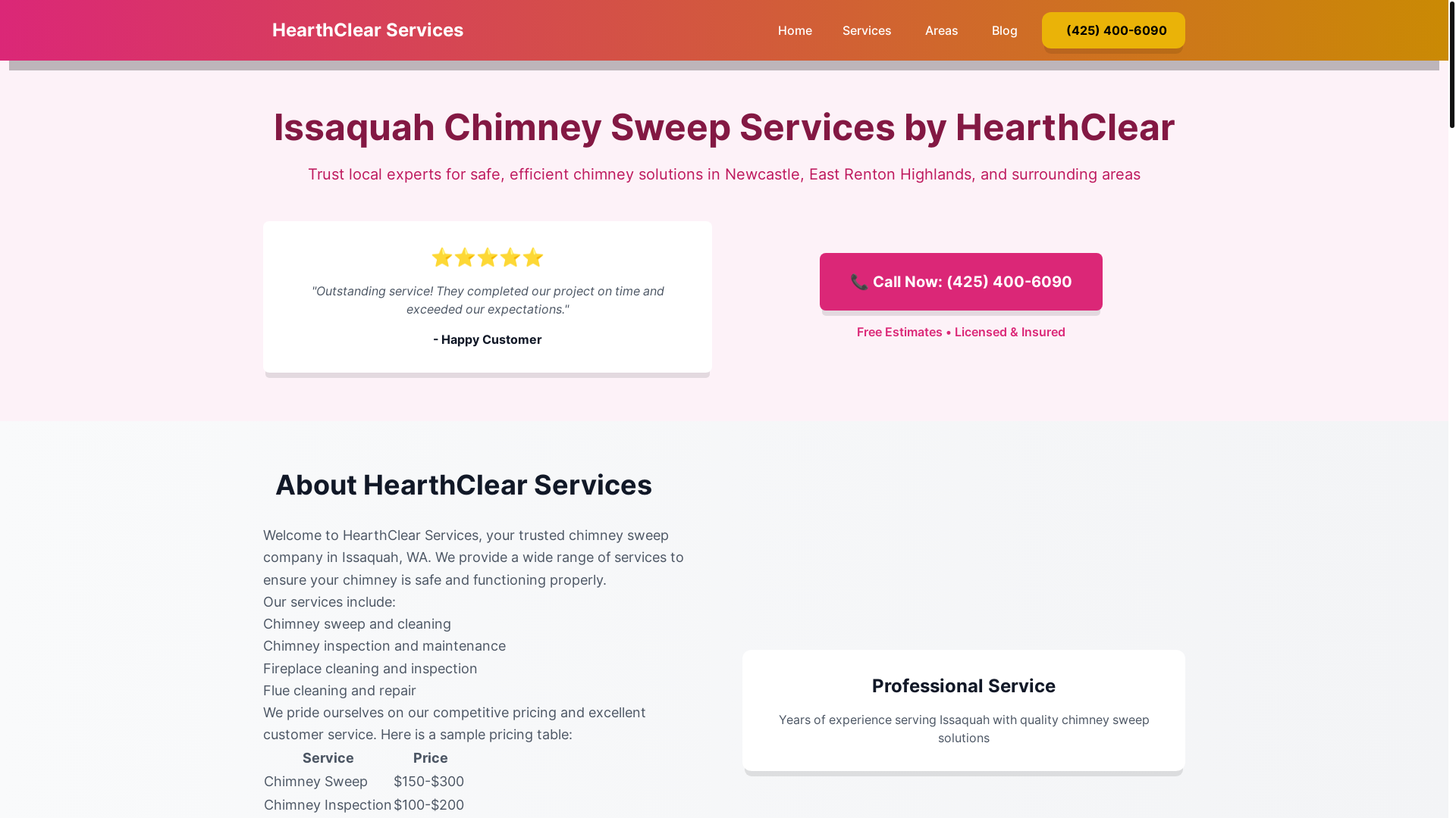 website screenshot of https://issaquahchimneysweep.pages.dev/