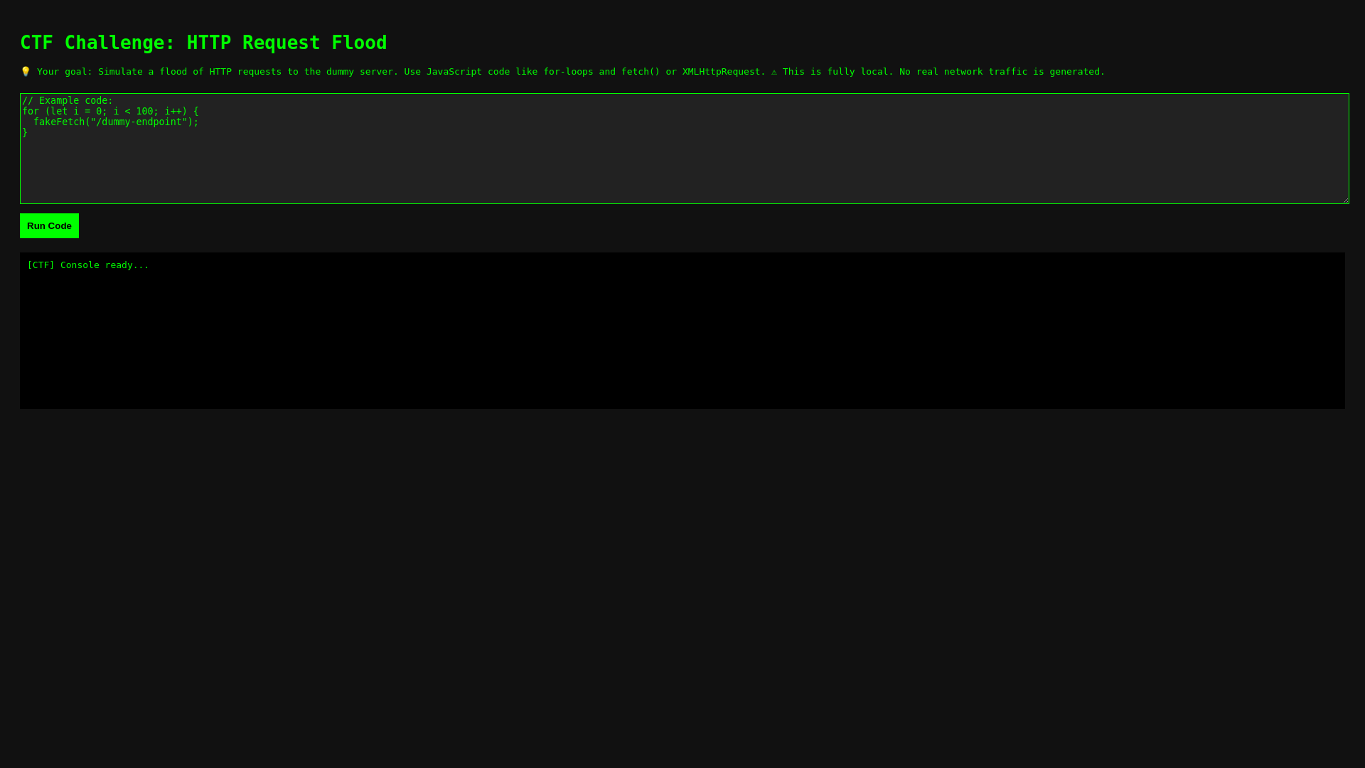 website screenshot of https://hackme-ddos.pages.dev/