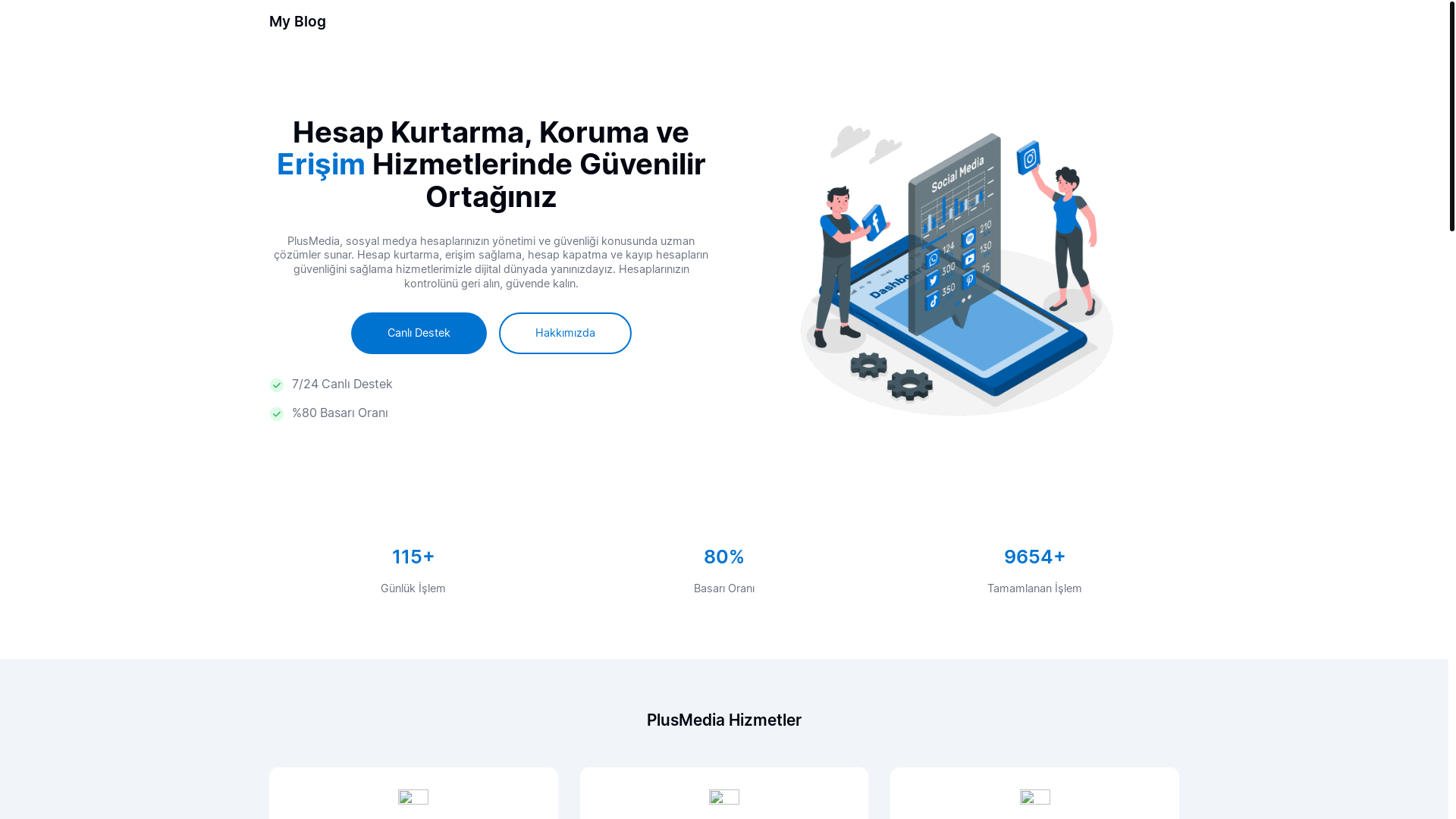 website screenshot of https://impulsemedya.com/