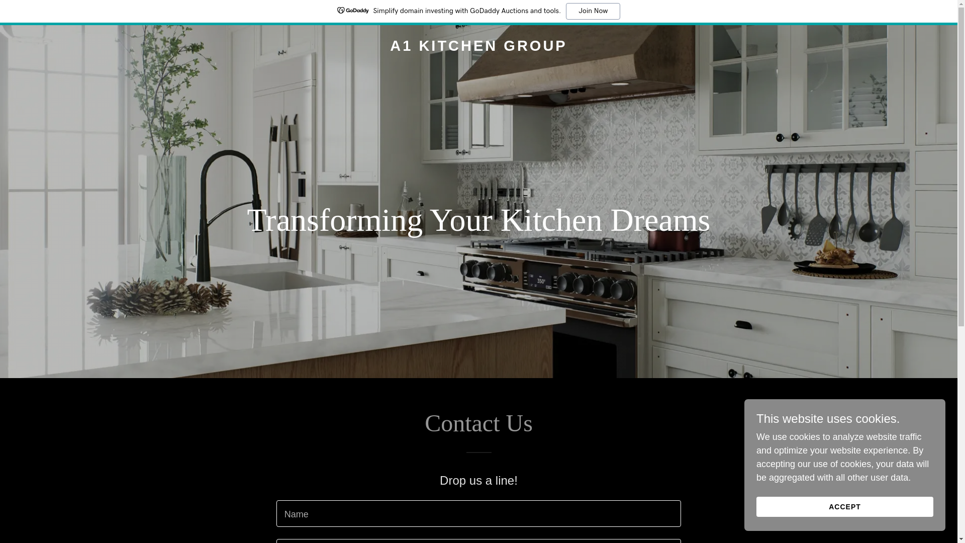 website screenshot of https://a1kitchengroup.com/