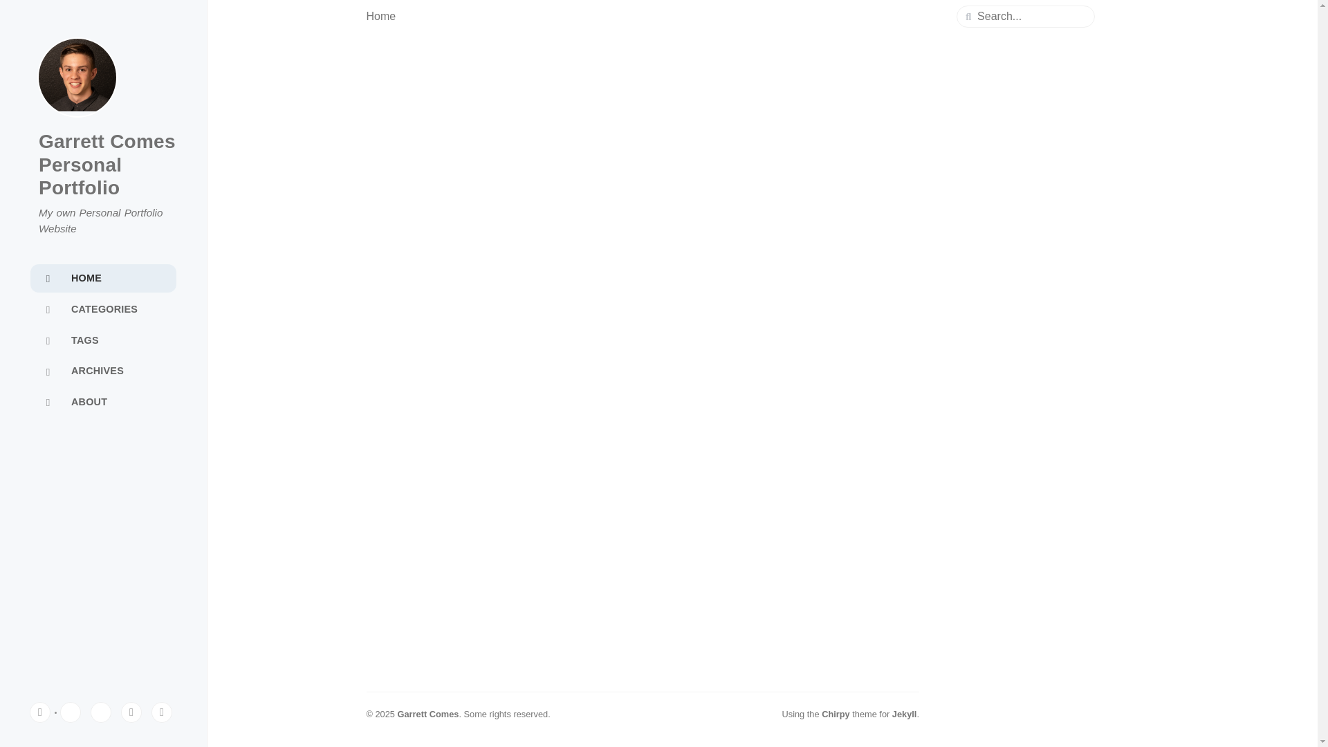 website screenshot of https://garrettcomes.me/