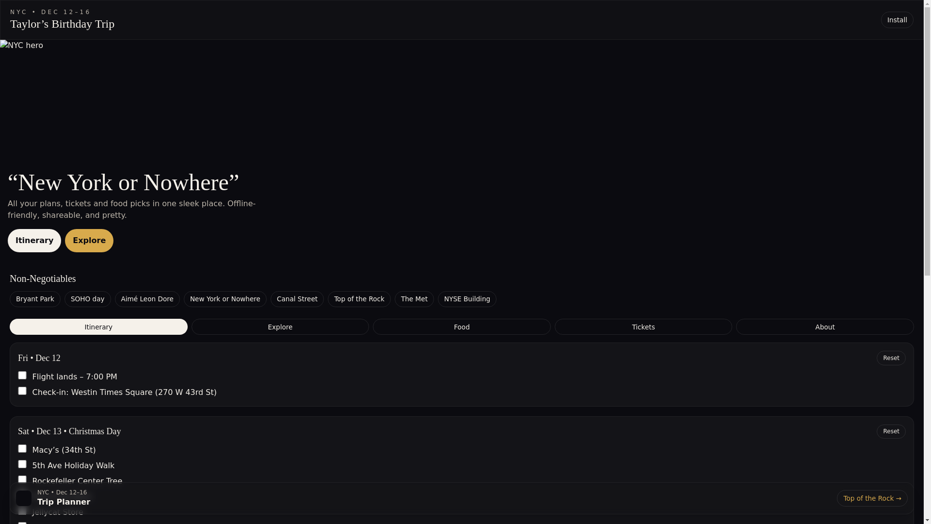 website screenshot of https://nyc-tripv2.pages.dev/