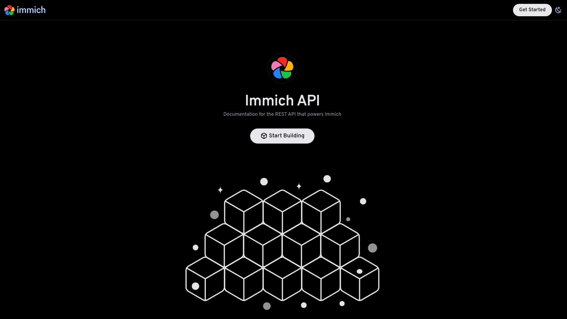 website screenshot of https://api-immich-app-prod.pages.dev/