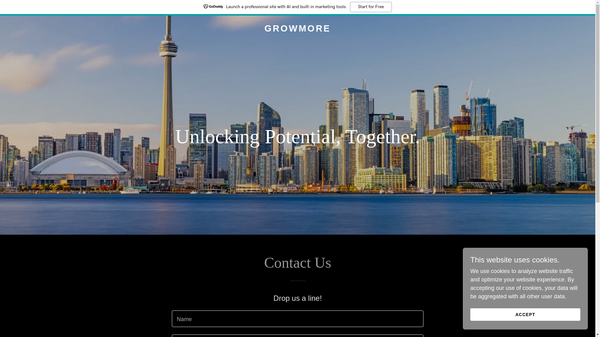 website screenshot of https://itrustgrowmore.com/