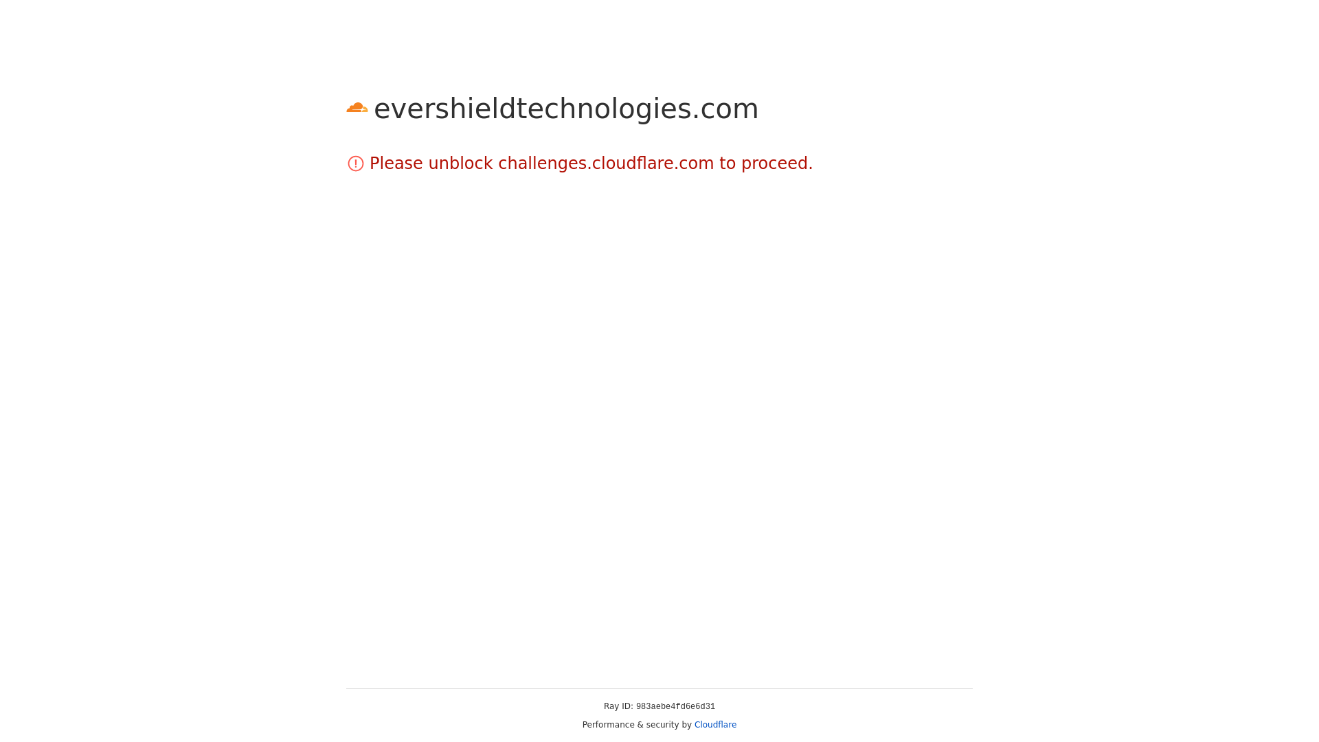 website screenshot of https://evershieldtechnologies.com/