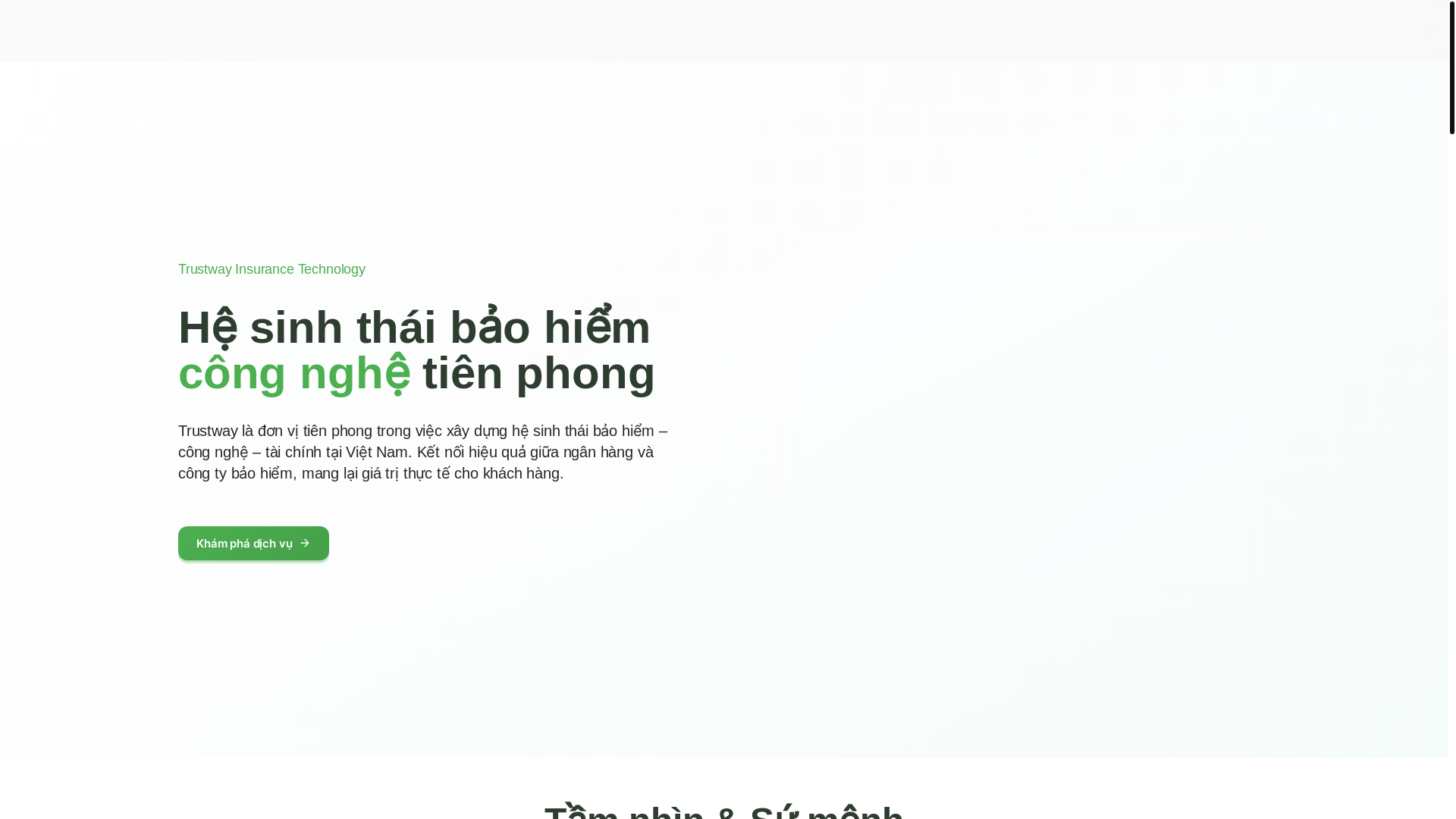 website screenshot of https://trustway.vn/