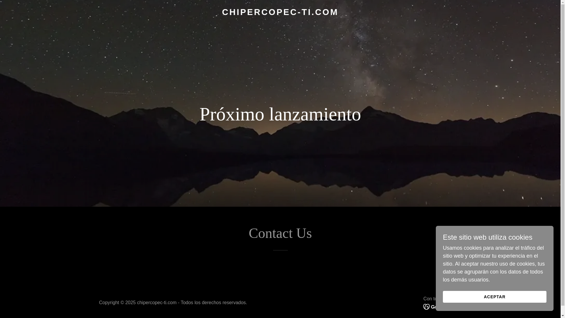 website screenshot of https://chipercopec-ti.com/