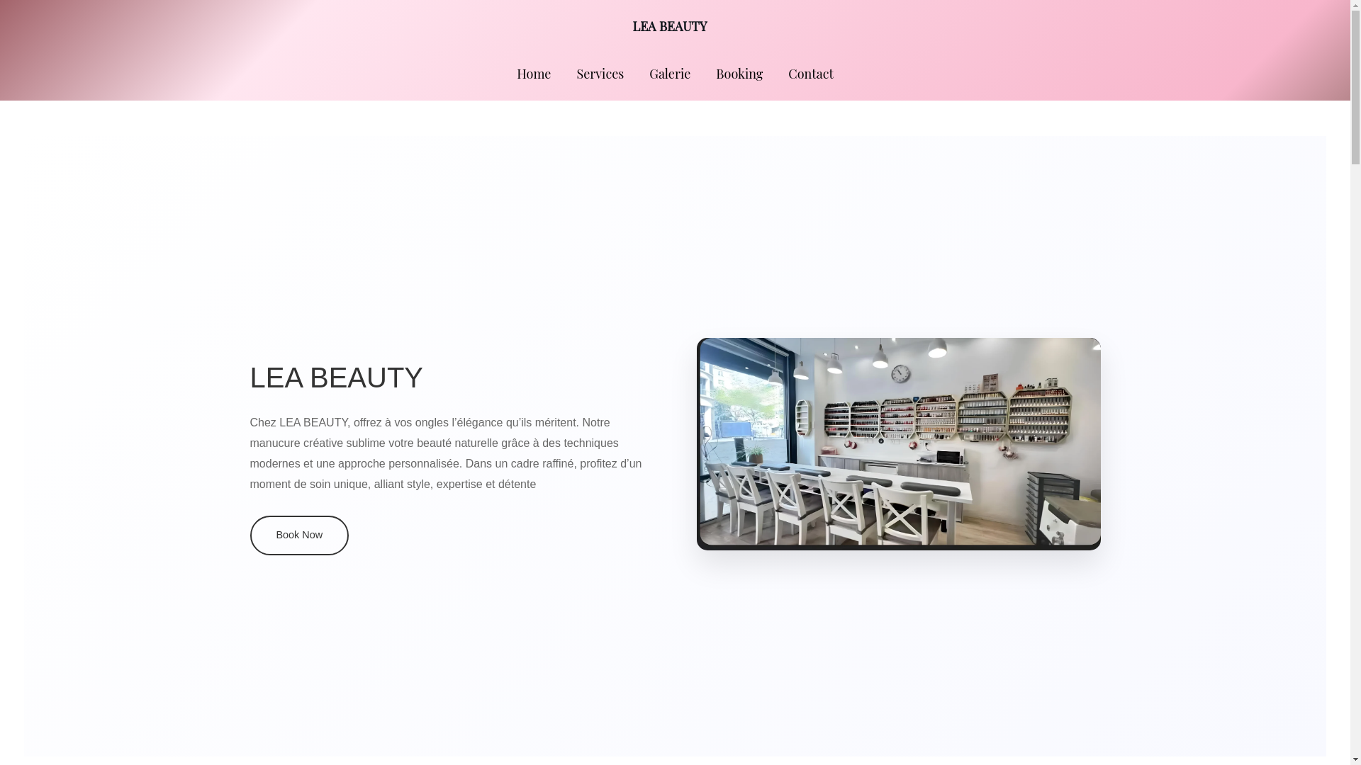 website screenshot of https://leabeautyparis.fr/