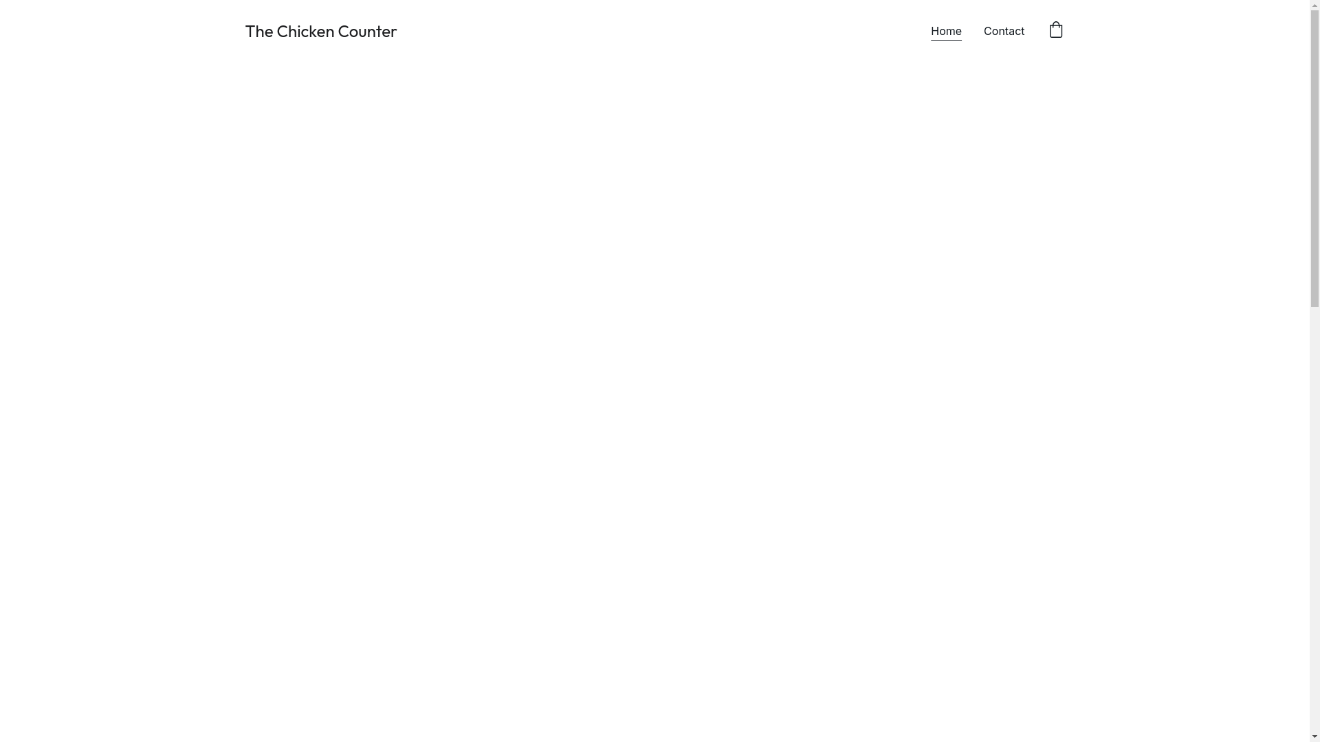 website screenshot of https://thechickencounter.com/