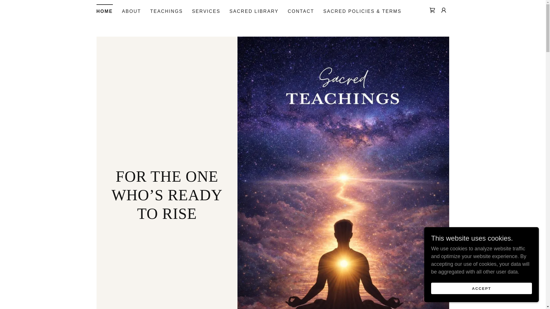 website screenshot of https://sacred-teachings.net/