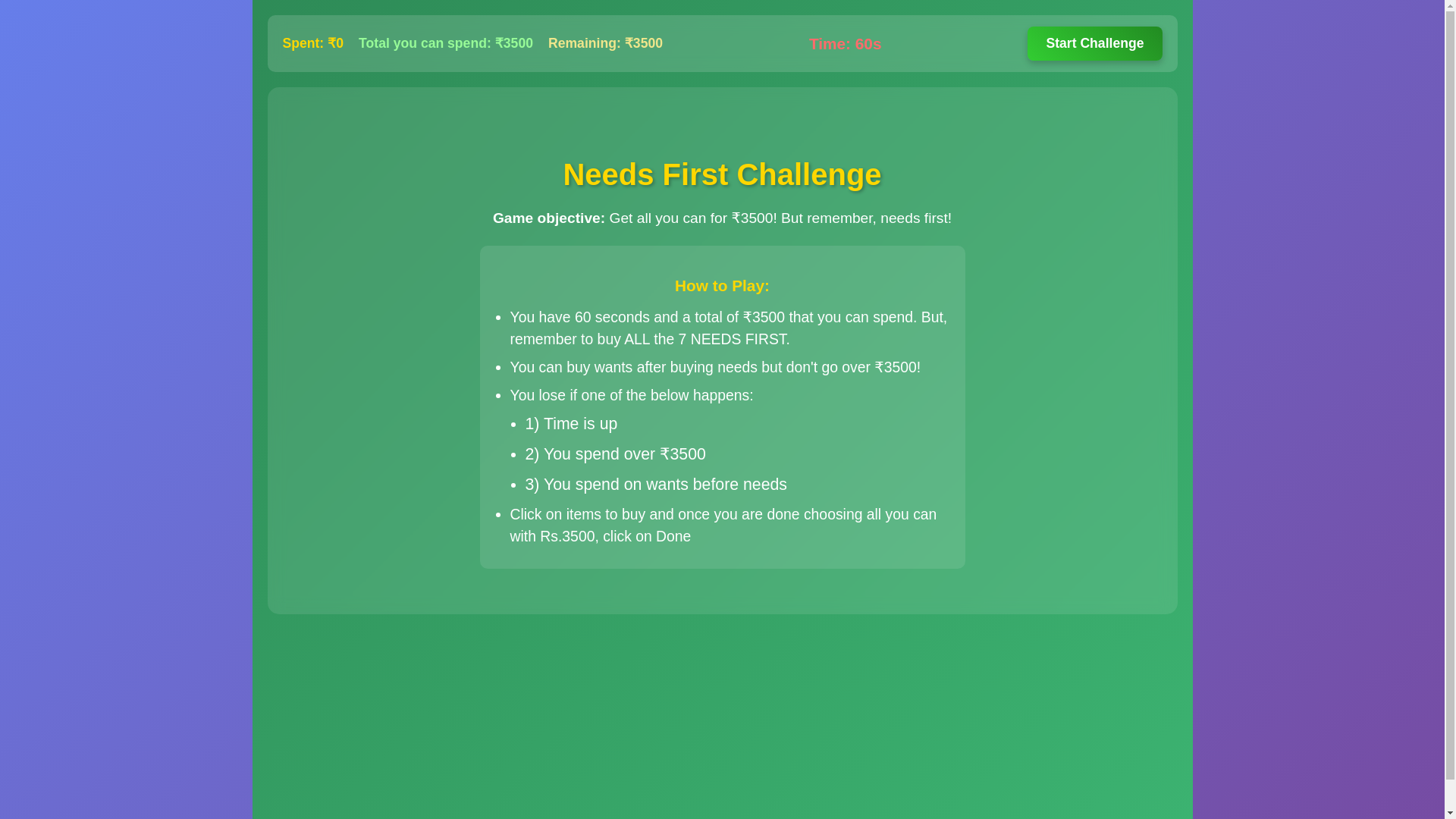 website screenshot of https://testneedswants.pages.dev/