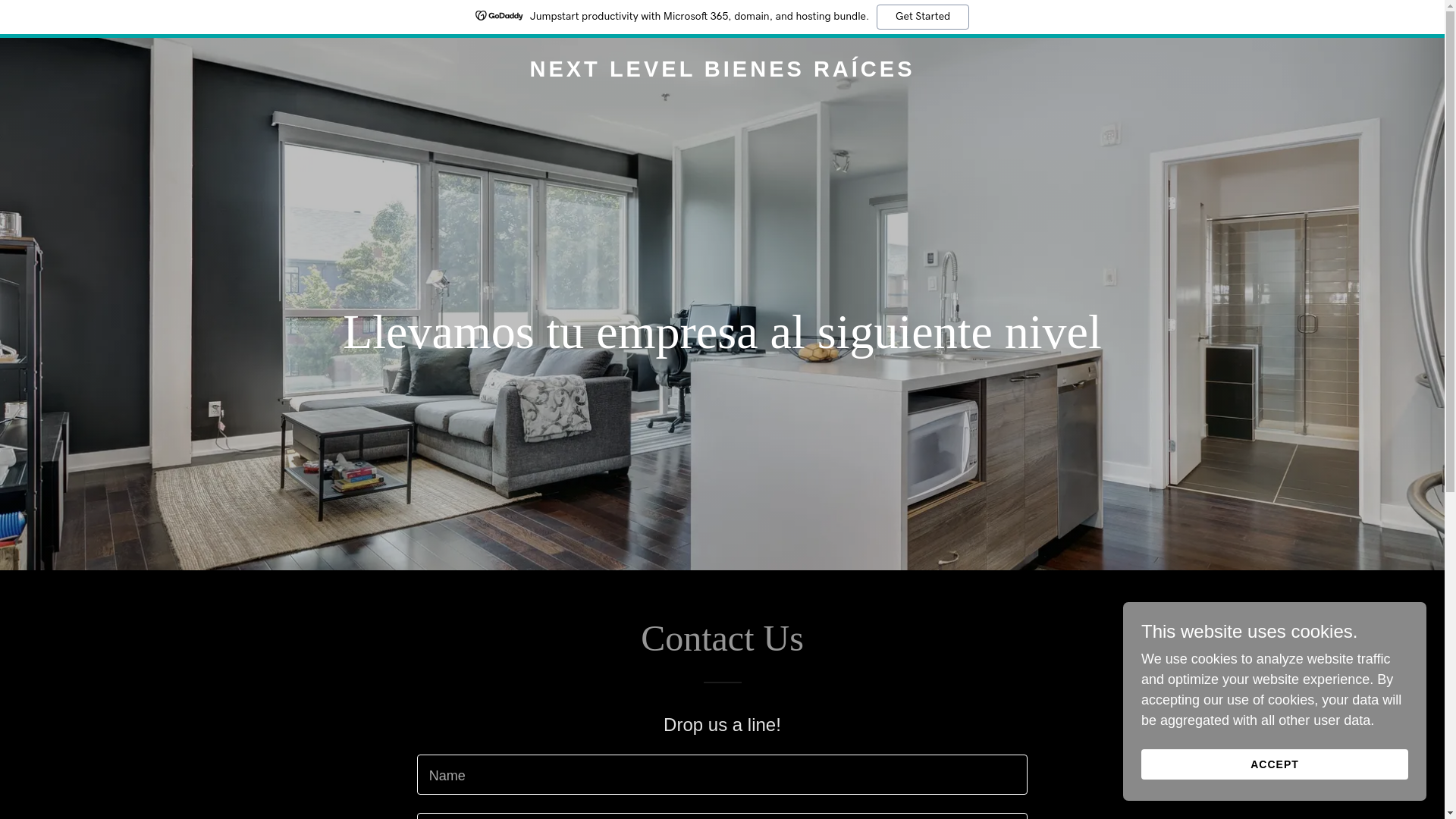 website screenshot of https://nextlevelbr.mx/