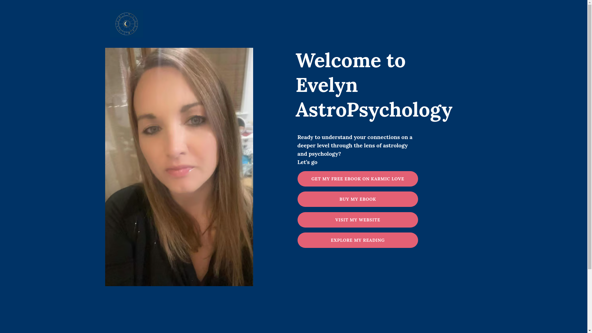 website screenshot of https://evelynastropsychology.shop/