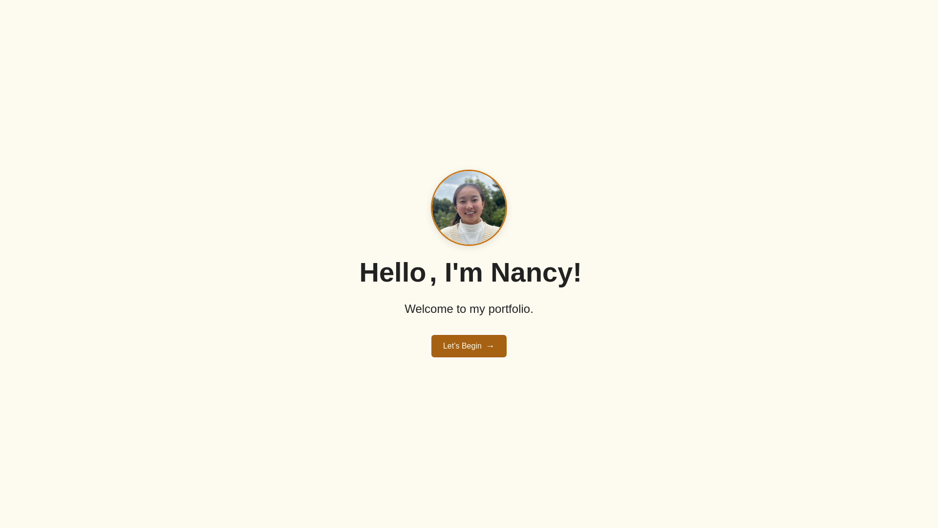 website screenshot of https://nancywei.nz/