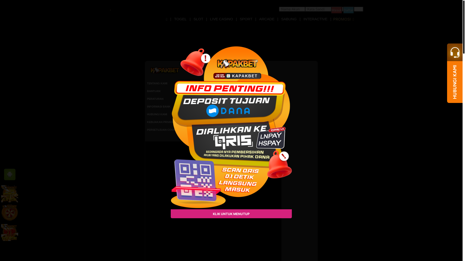 website screenshot of https://kapakbesar.info/