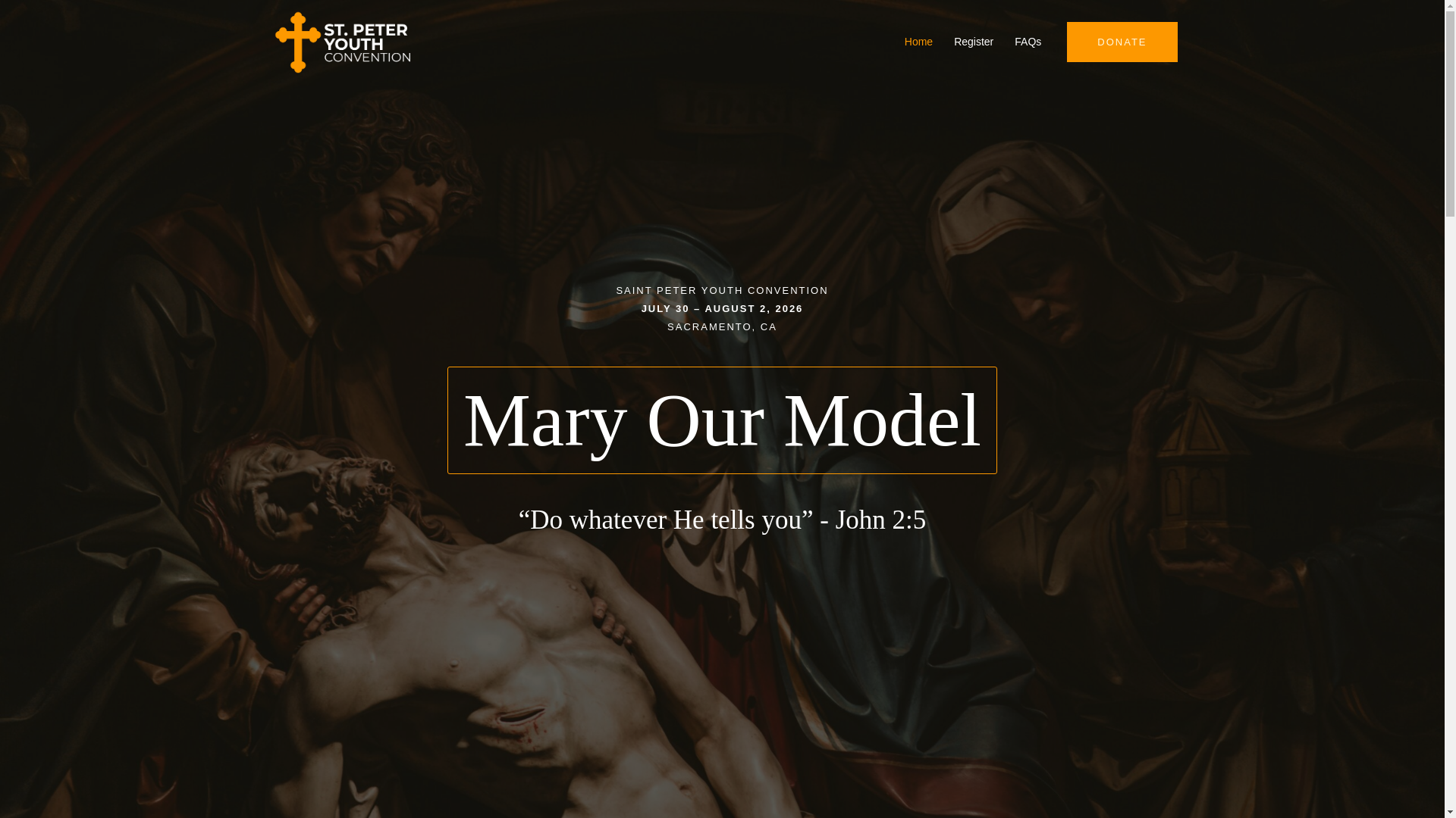 website screenshot of https://spyouthconvention.org/