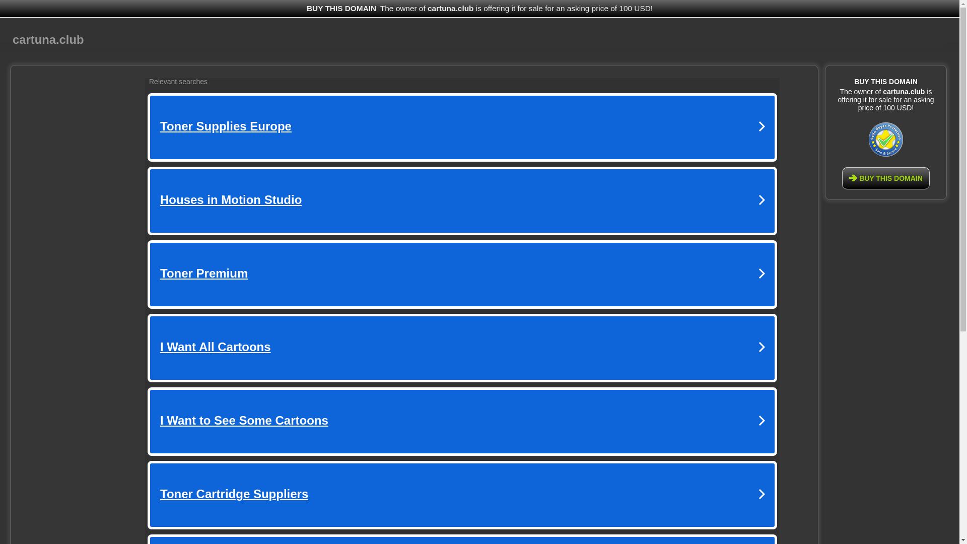 website screenshot of https://cartuna.club/
